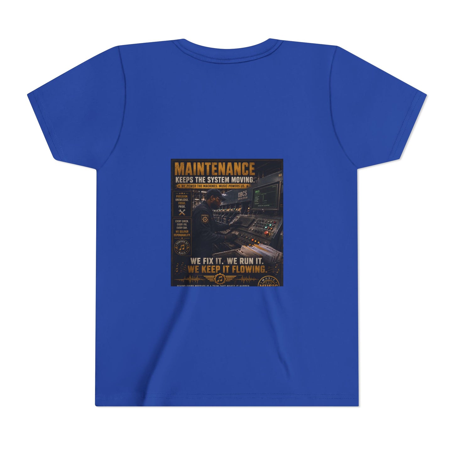 Postal Music — Maintenance Keeps the System Moving — Youth T-Shirt