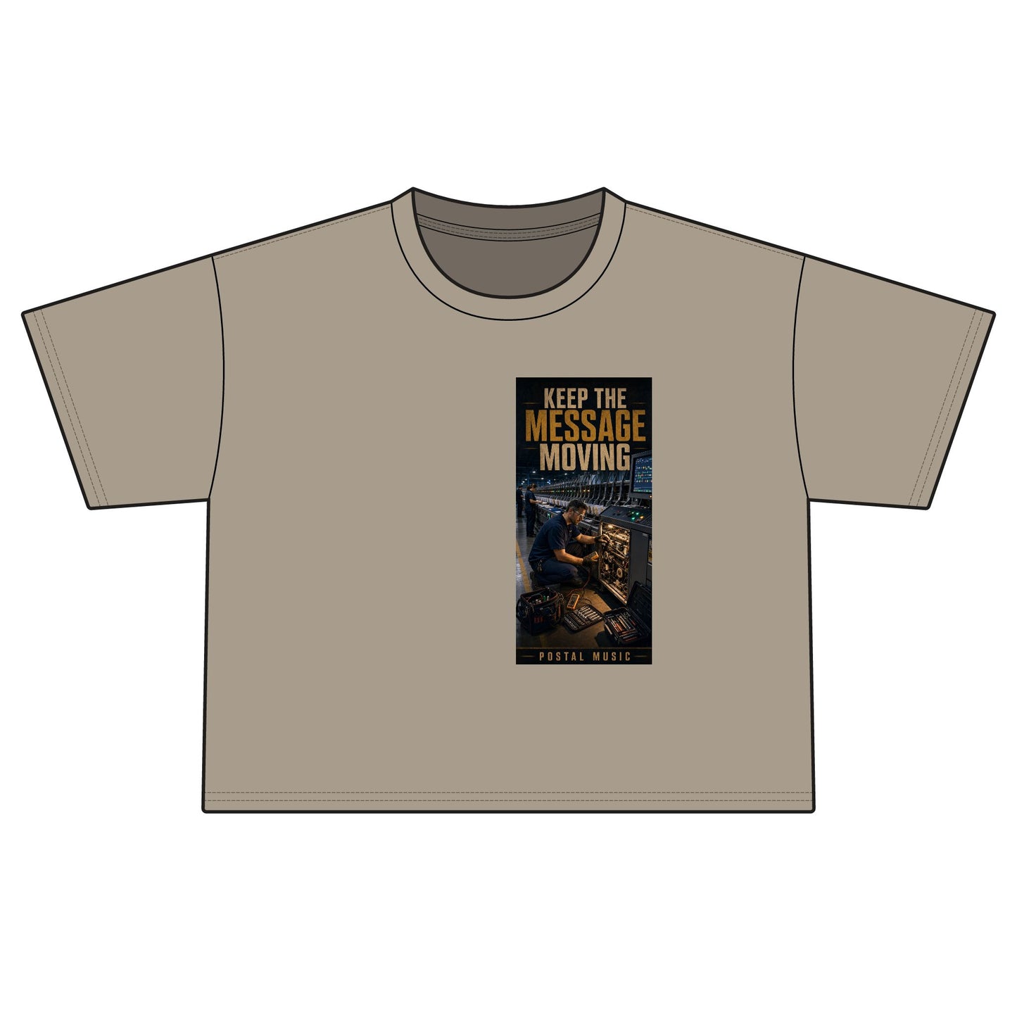 Postal Music — Keep the Message Moving — Women's Boxy T-Shirt