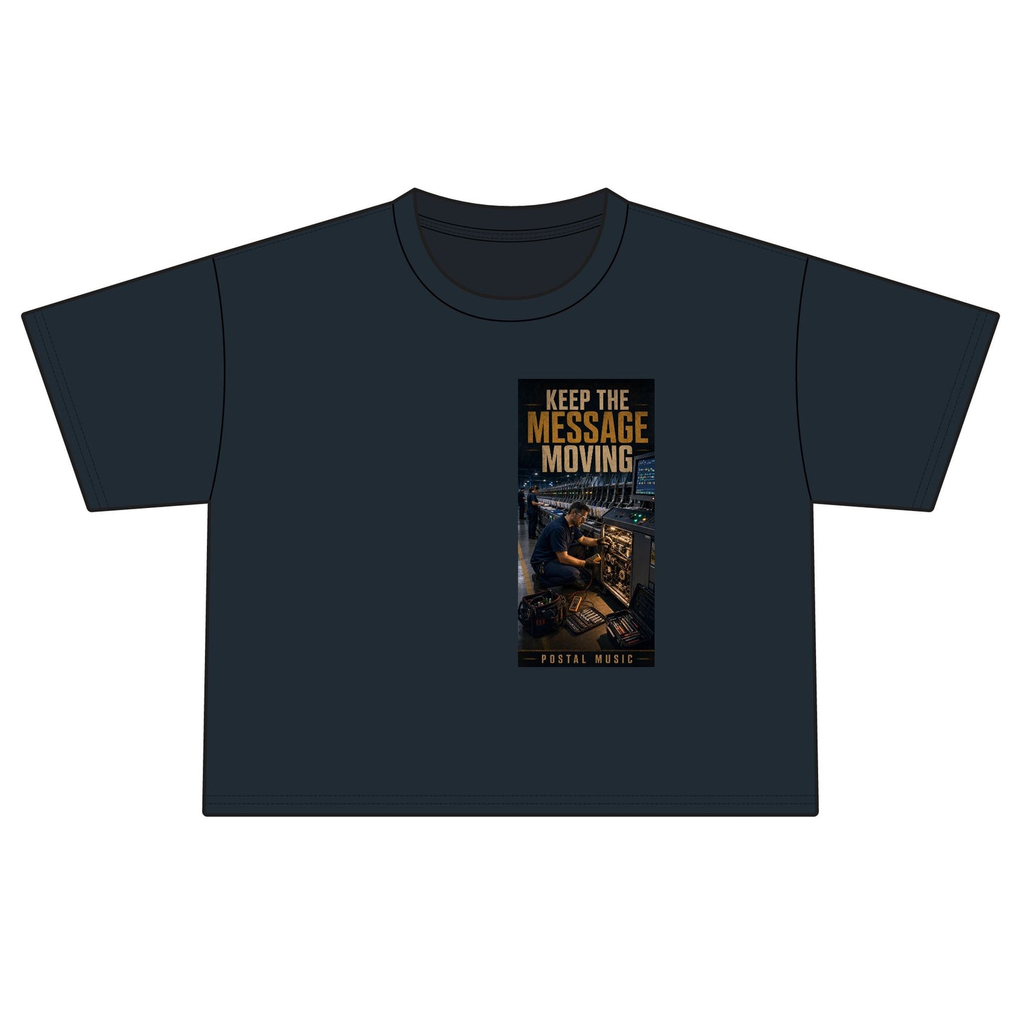 Postal Music — Keep the Message Moving — Women's Boxy T-Shirt