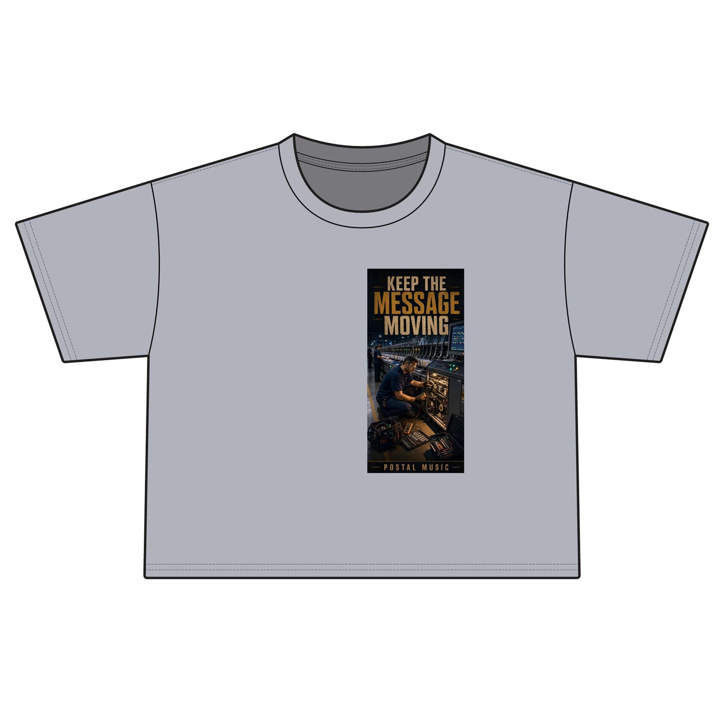 Postal Music — Keep the Message Moving — Women's Boxy T-Shirt