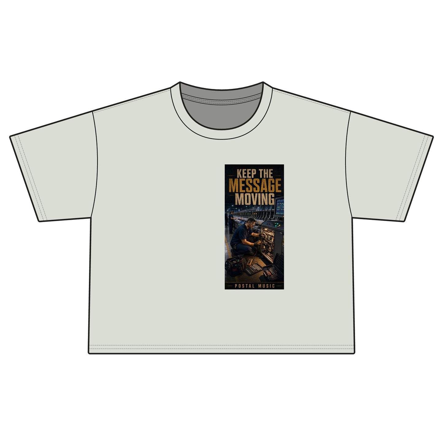 Postal Music — Keep the Message Moving — Women's Boxy T-Shirt