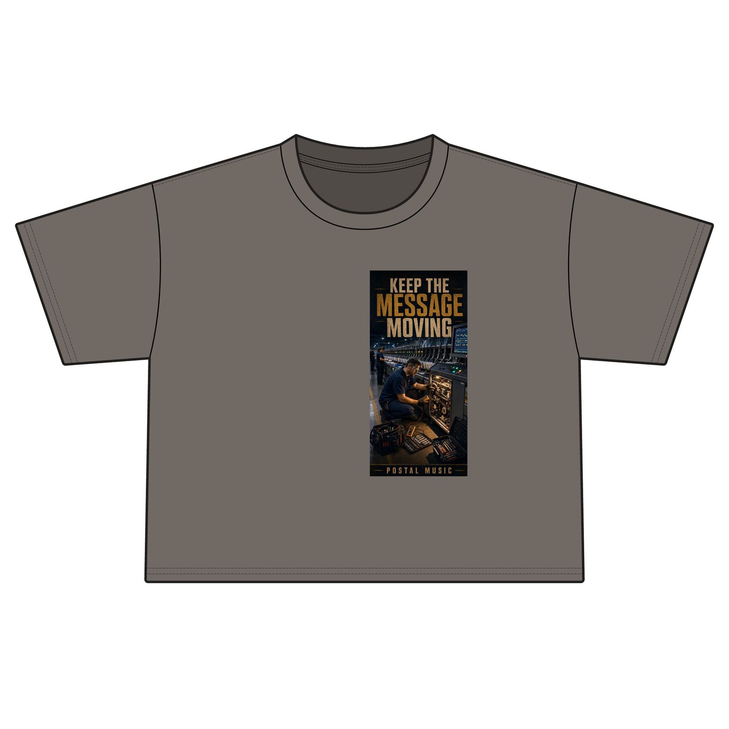 Postal Music — Keep the Message Moving — Women's Boxy T-Shirt
