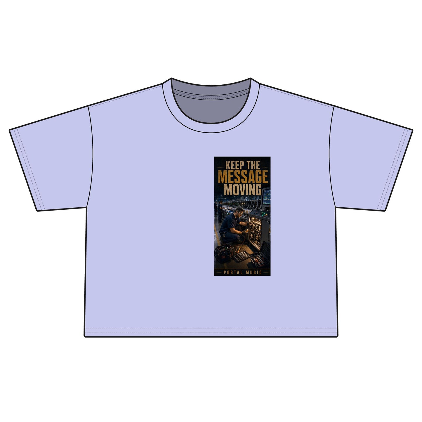 Postal Music — Keep the Message Moving — Women's Boxy T-Shirt