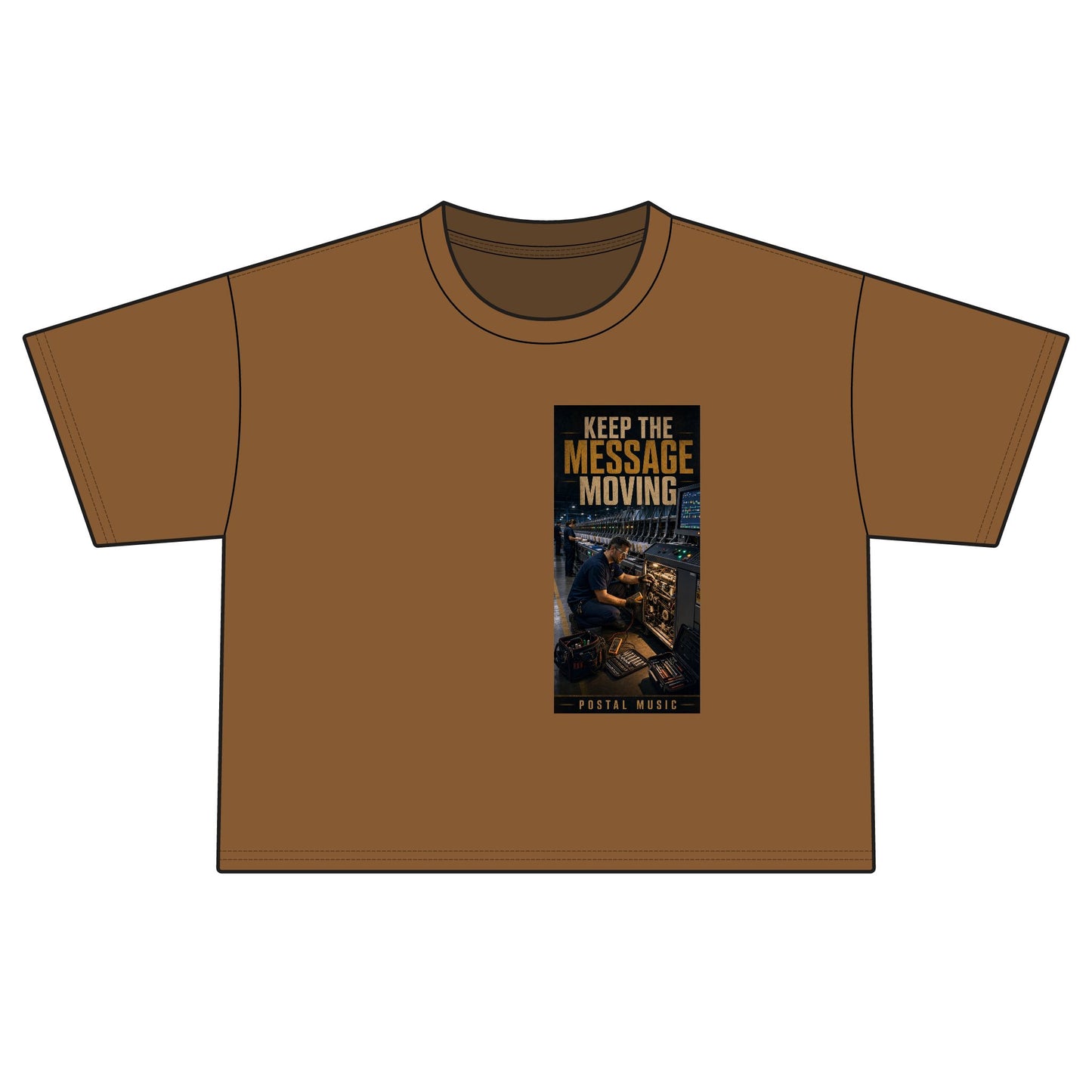 Postal Music — Keep the Message Moving — Women's Boxy T-Shirt
