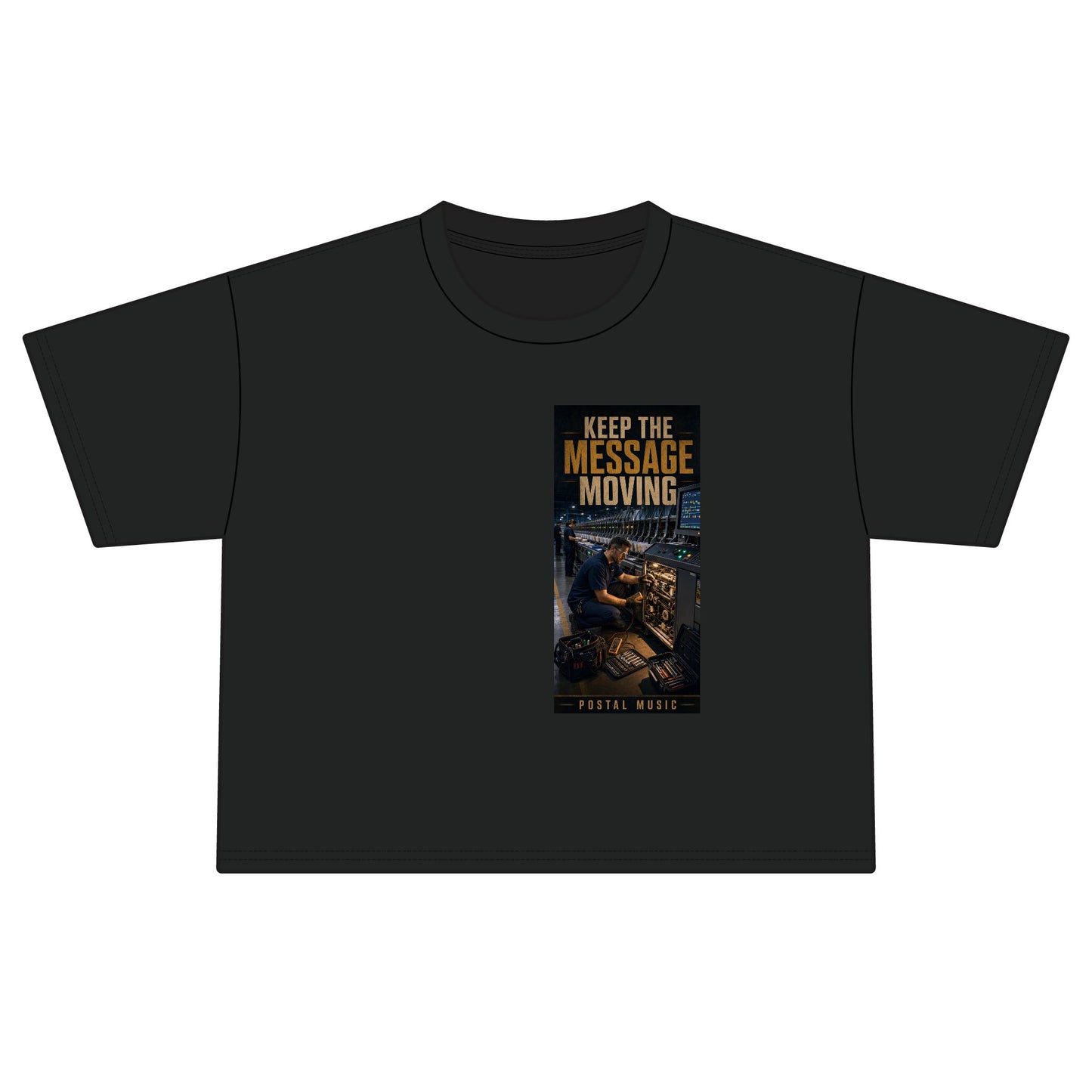 Postal Music — Keep the Message Moving — Women's Boxy T-Shirt
