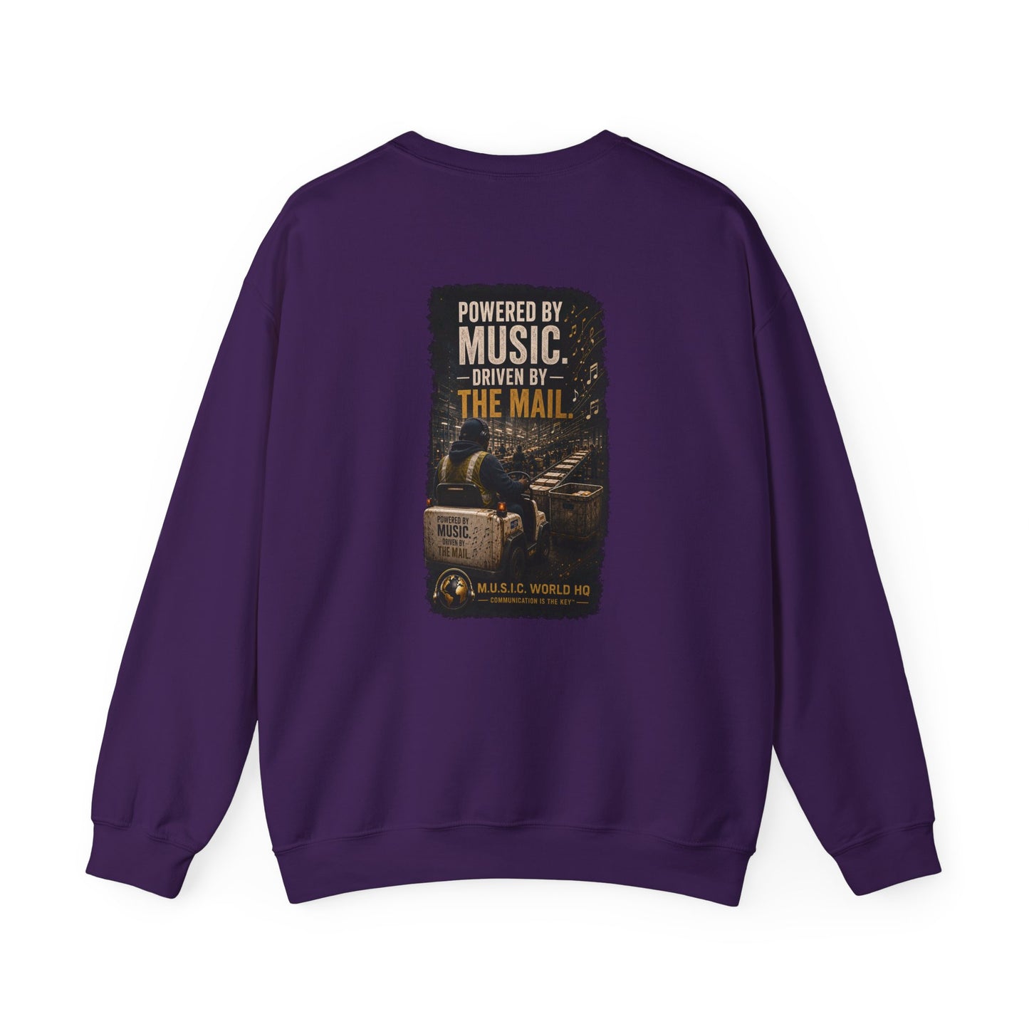 Postal Music - Powered by Music Crewneck Sweatshirt - Colorways B