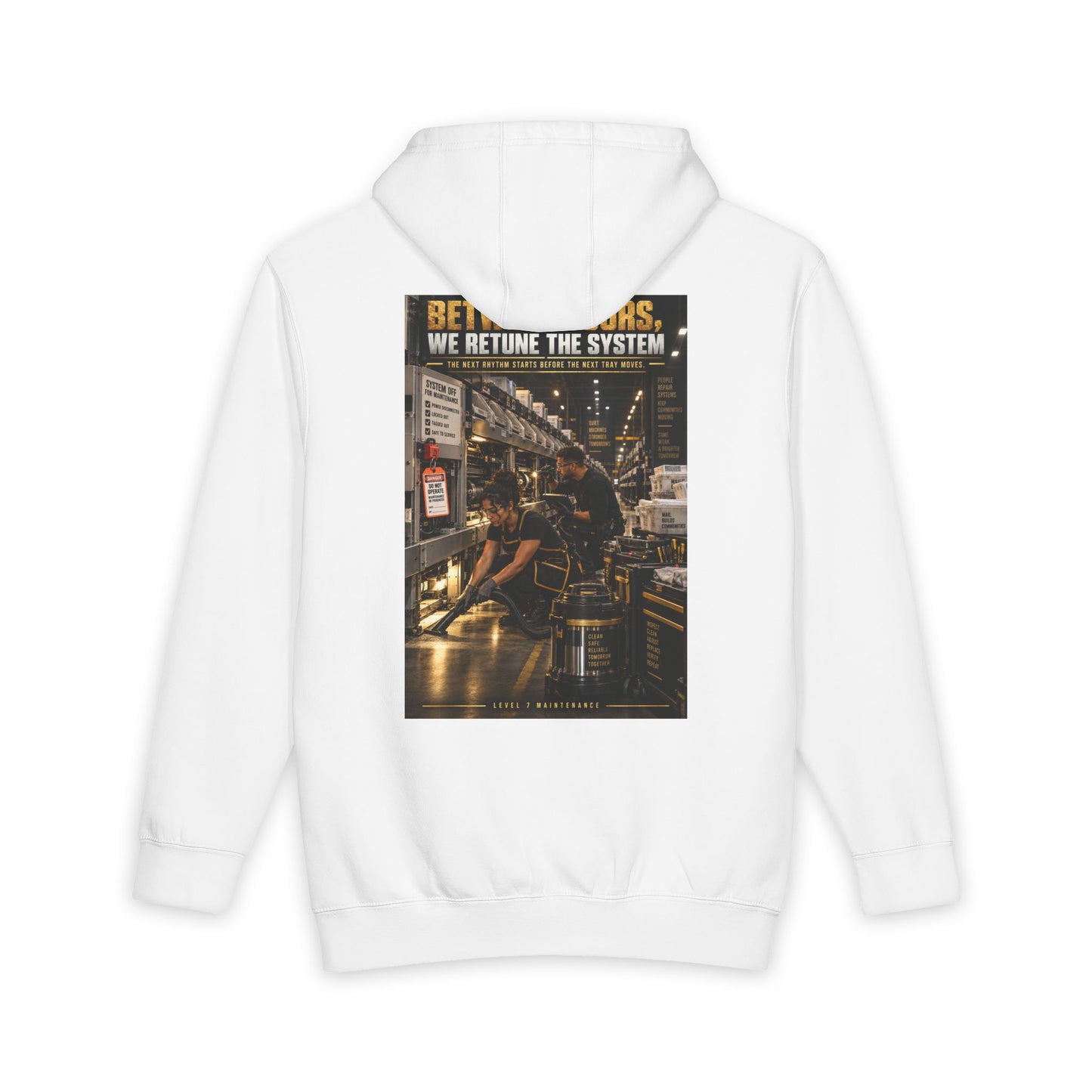 Postal Music - Between Tours, We Retune the System - Heavyweight Pullover Hoodie