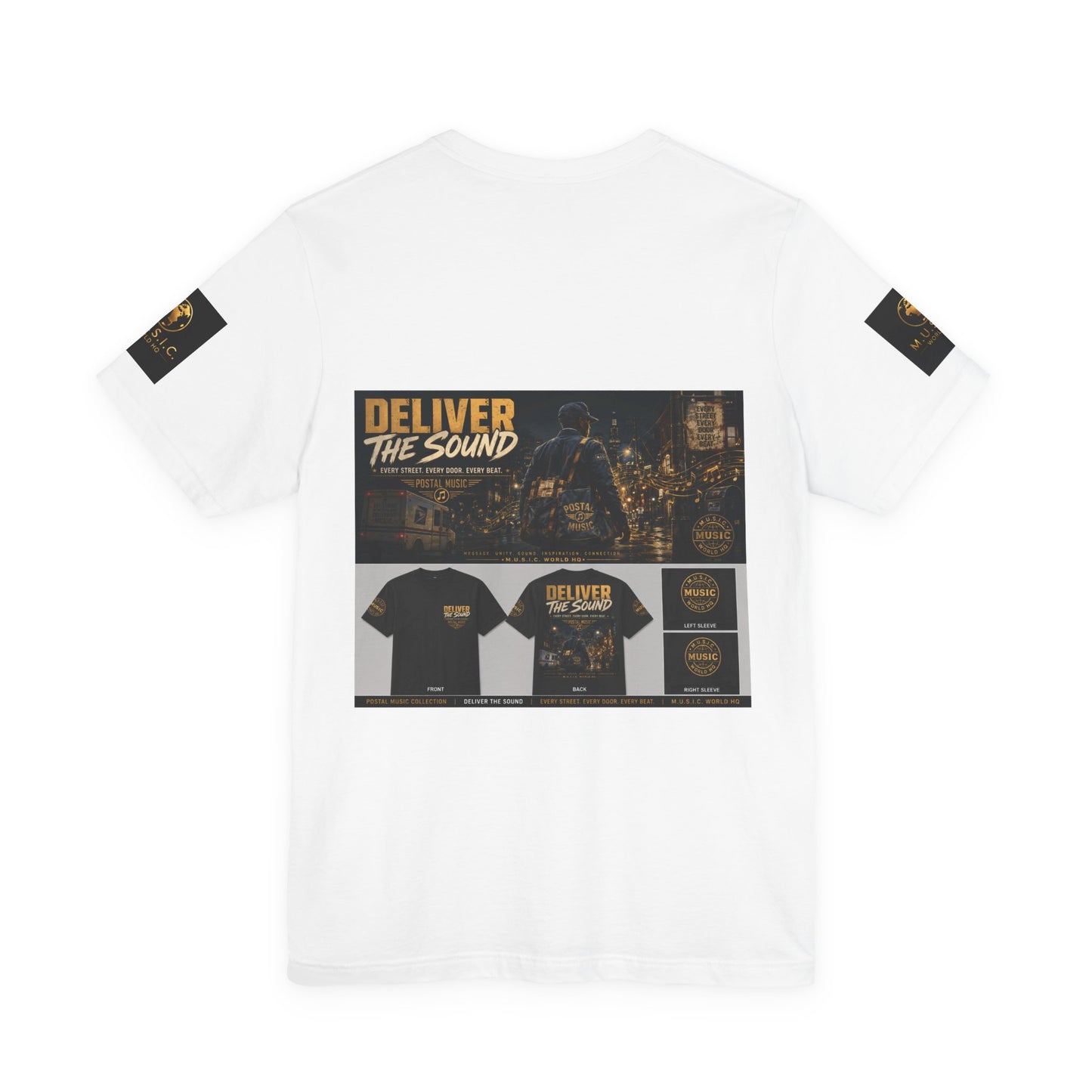 Postal Music — Deliver the Sound — Premium Unisex T-Shirt
