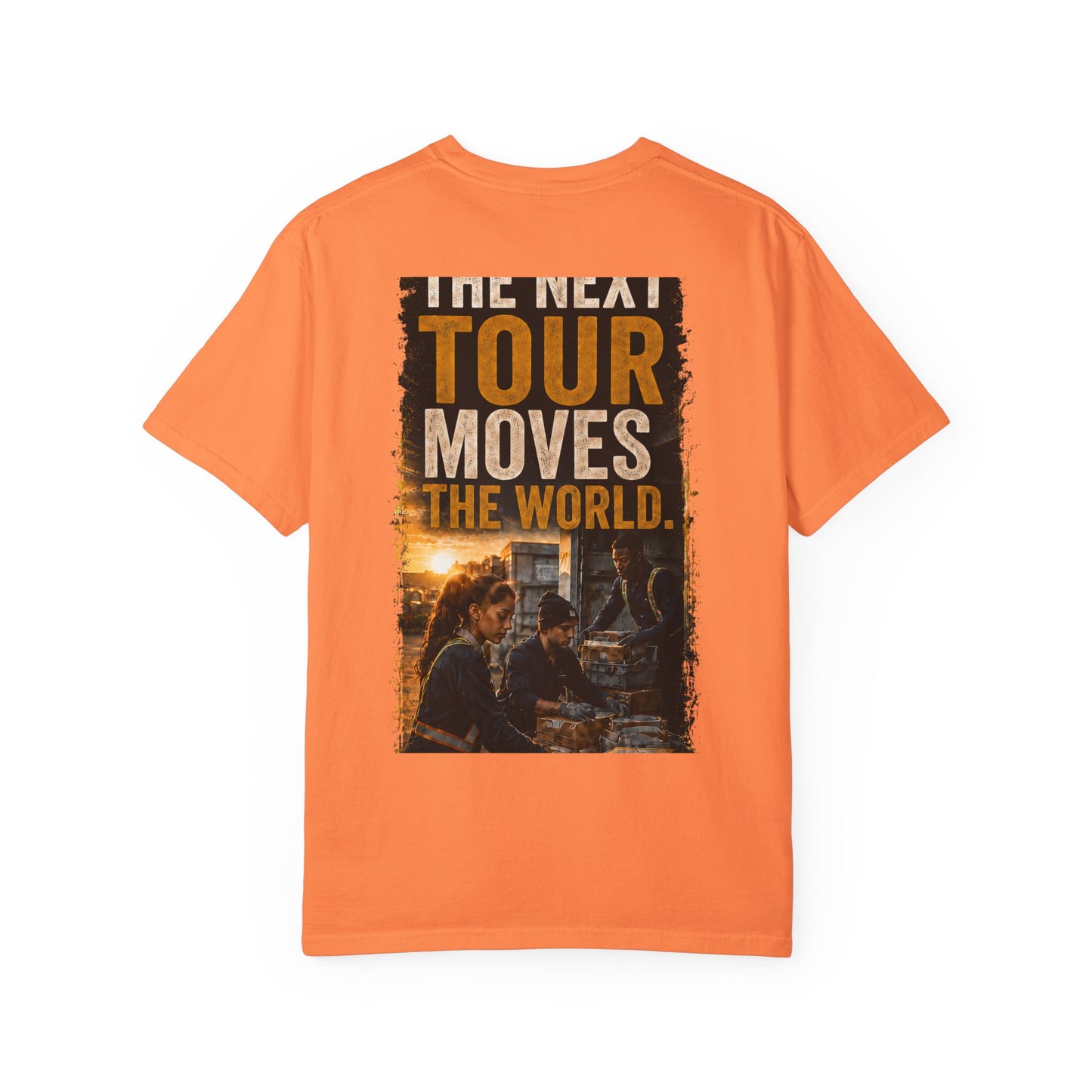 Postal Music — The Next Tour Garment-Dyed T-Shirt — Color Group 3 of 4