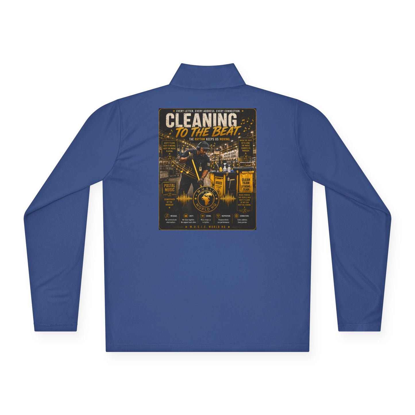 Cleaning to the Beat — Quarter-Zip Pullover