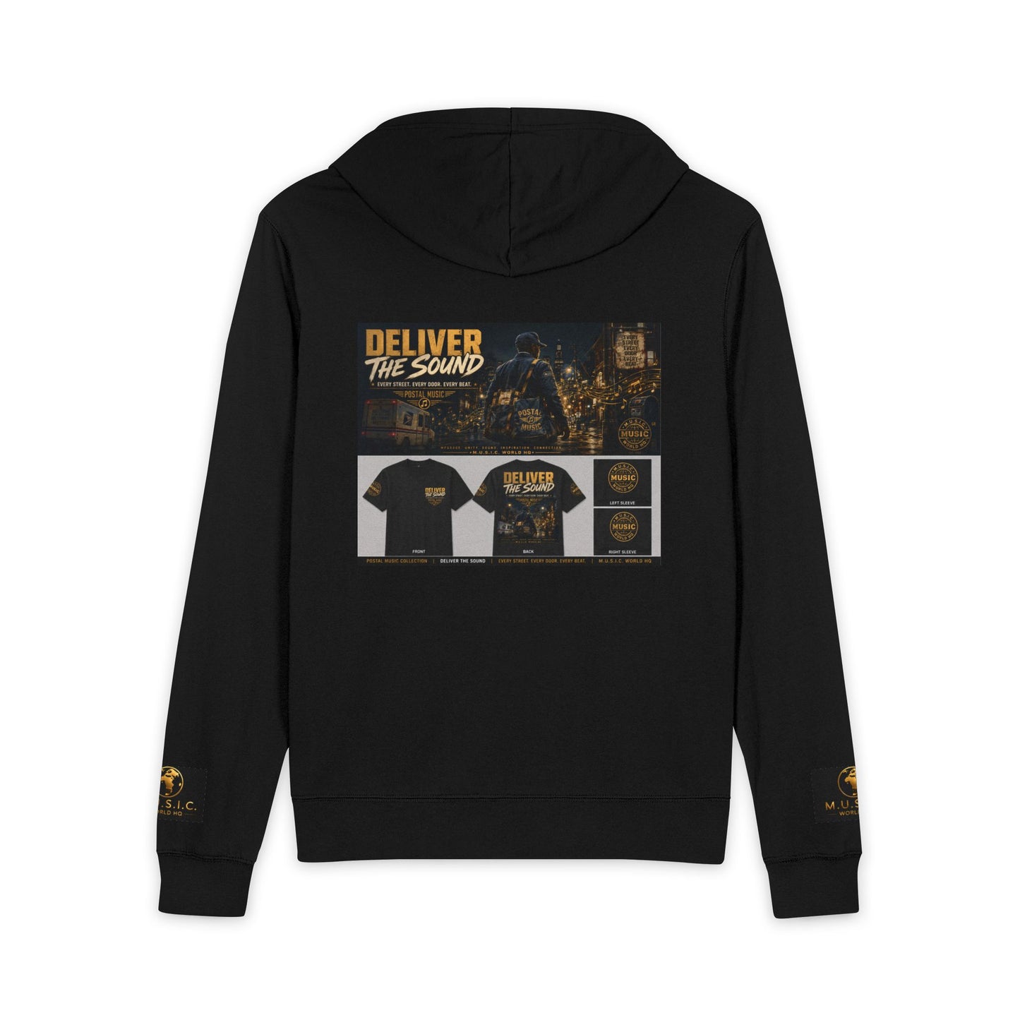 Postal Music — Deliver the Sound — Full-Zip Hoodie