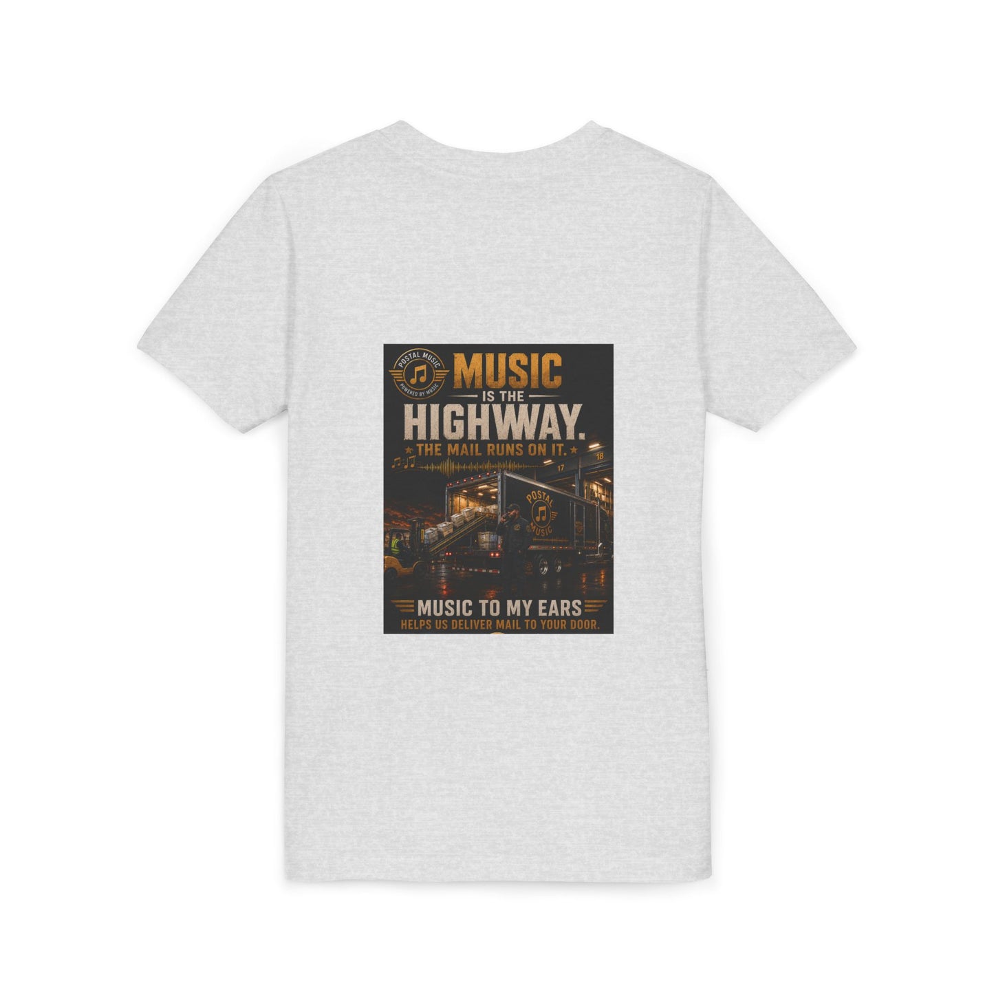 Postal Music — Music Is the Highway — Youth T-Shirt