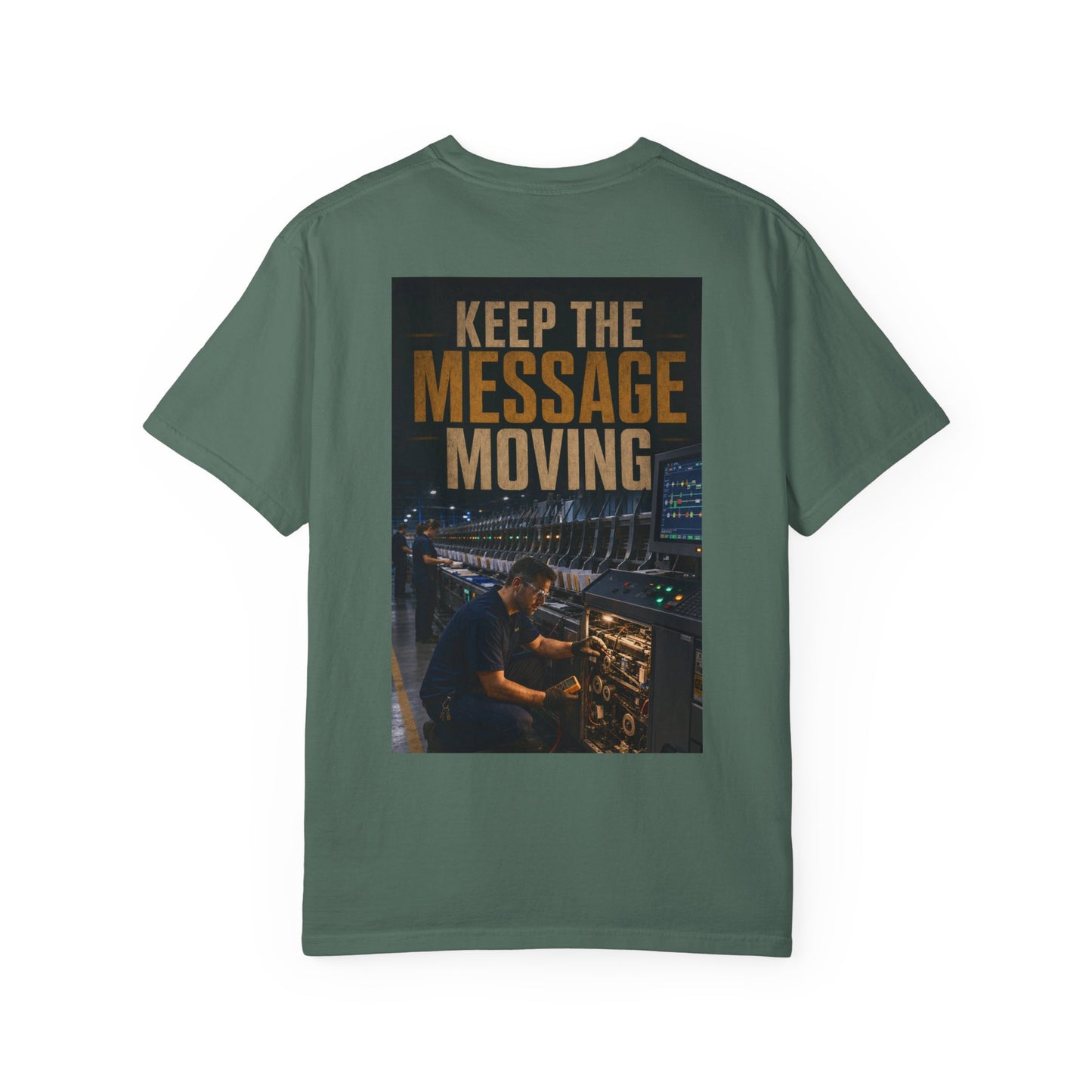 Postal Music — Keep the Message Moving — Garment-Dyed T-Shirt