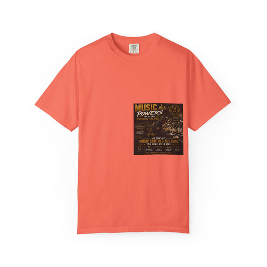 Postal Music — Music Powers the People — Garment-Dyed T-Shirt