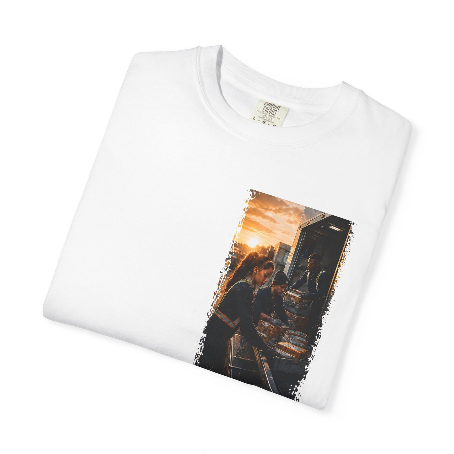 Postal Music — The Next Tour Garment-Dyed T-Shirt — Color Group 4 of 4