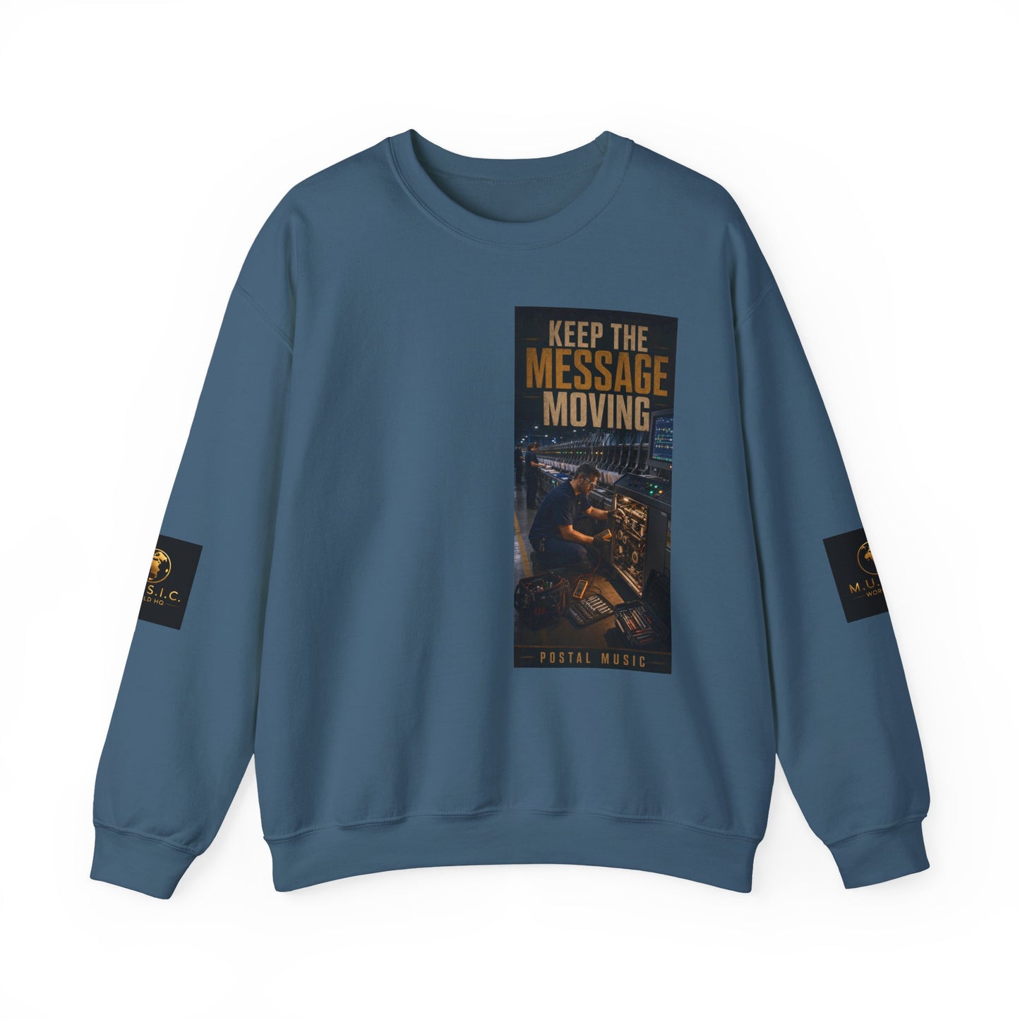 Postal Music — Keep the Message Moving — Core Crewneck Sweatshirt