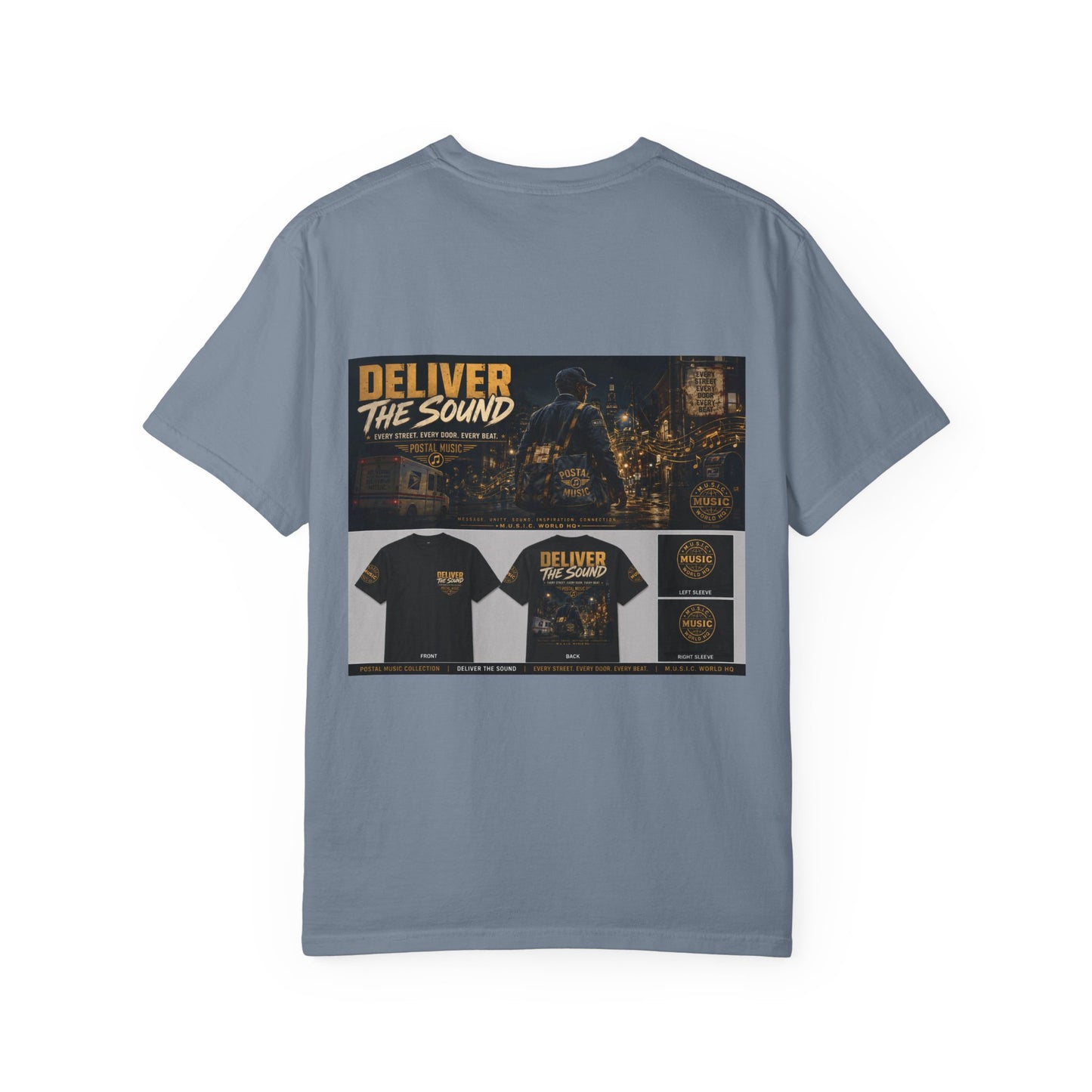 Postal Music — Deliver the Sound — Garment-Dyed T-Shirt