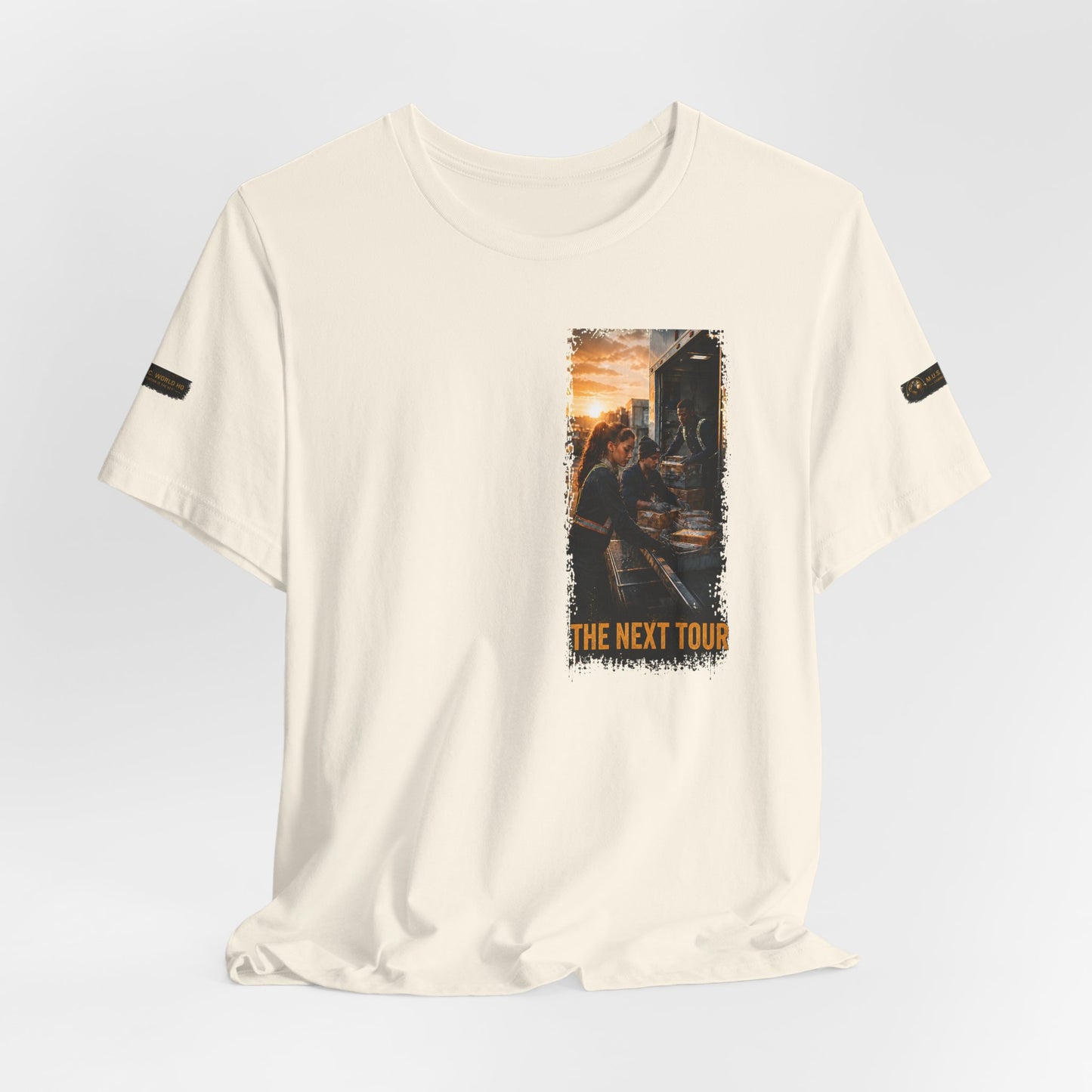 Postal Music — The Next Tour Premium Unisex T-Shirt — Color Group 8 of 11