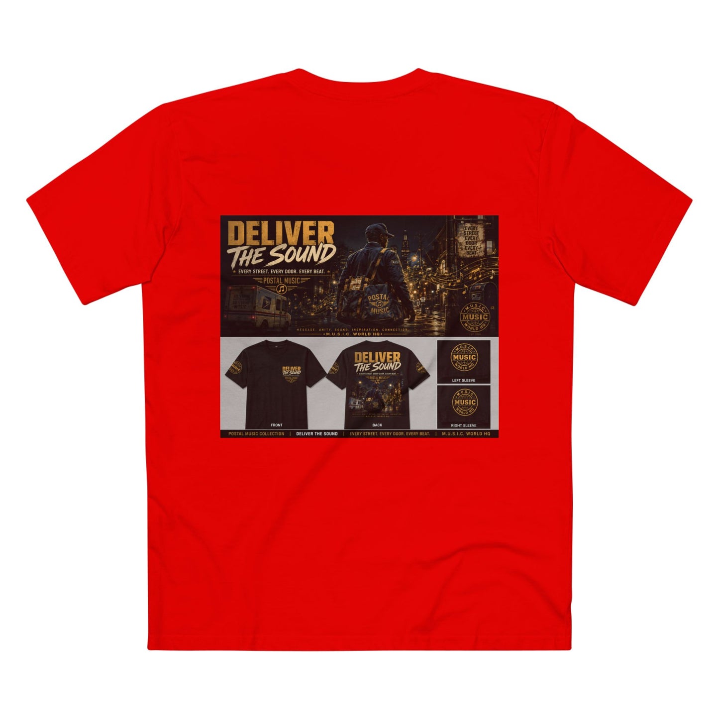 Postal Music — Deliver the Sound — Streetwear T-Shirt
