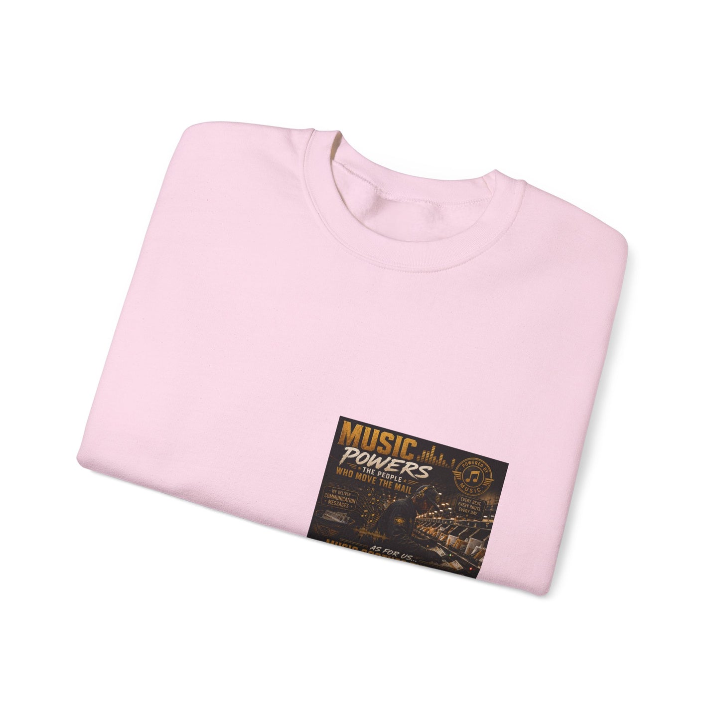Postal Music — Music Powers the People — Core Crewneck Sweatshirt