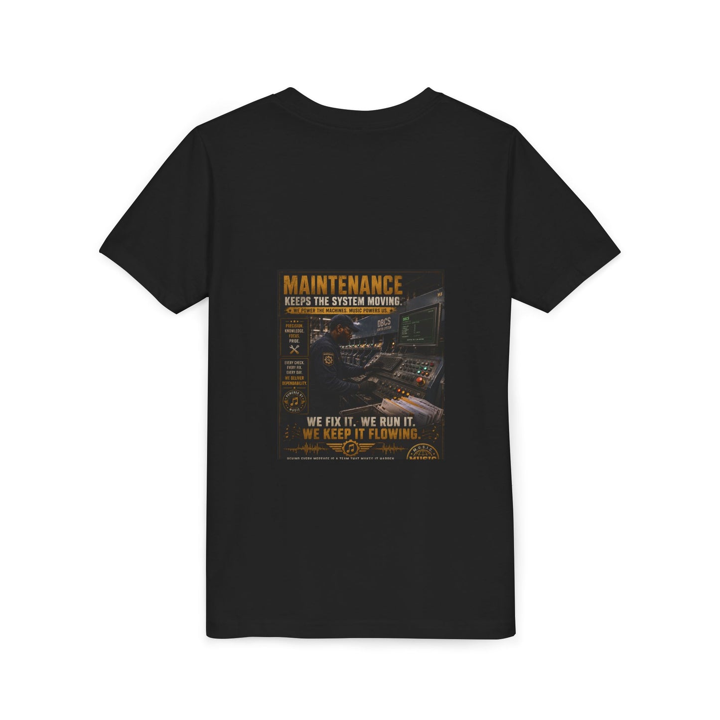 Postal Music — Maintenance Keeps the System Moving — Youth T-Shirt