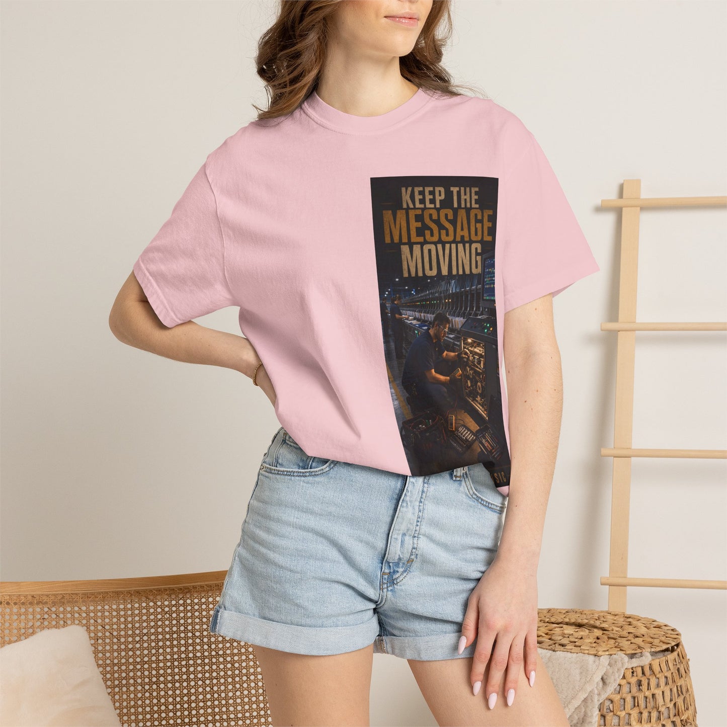 Postal Music — Keep the Message Moving — Garment-Dyed T-Shirt