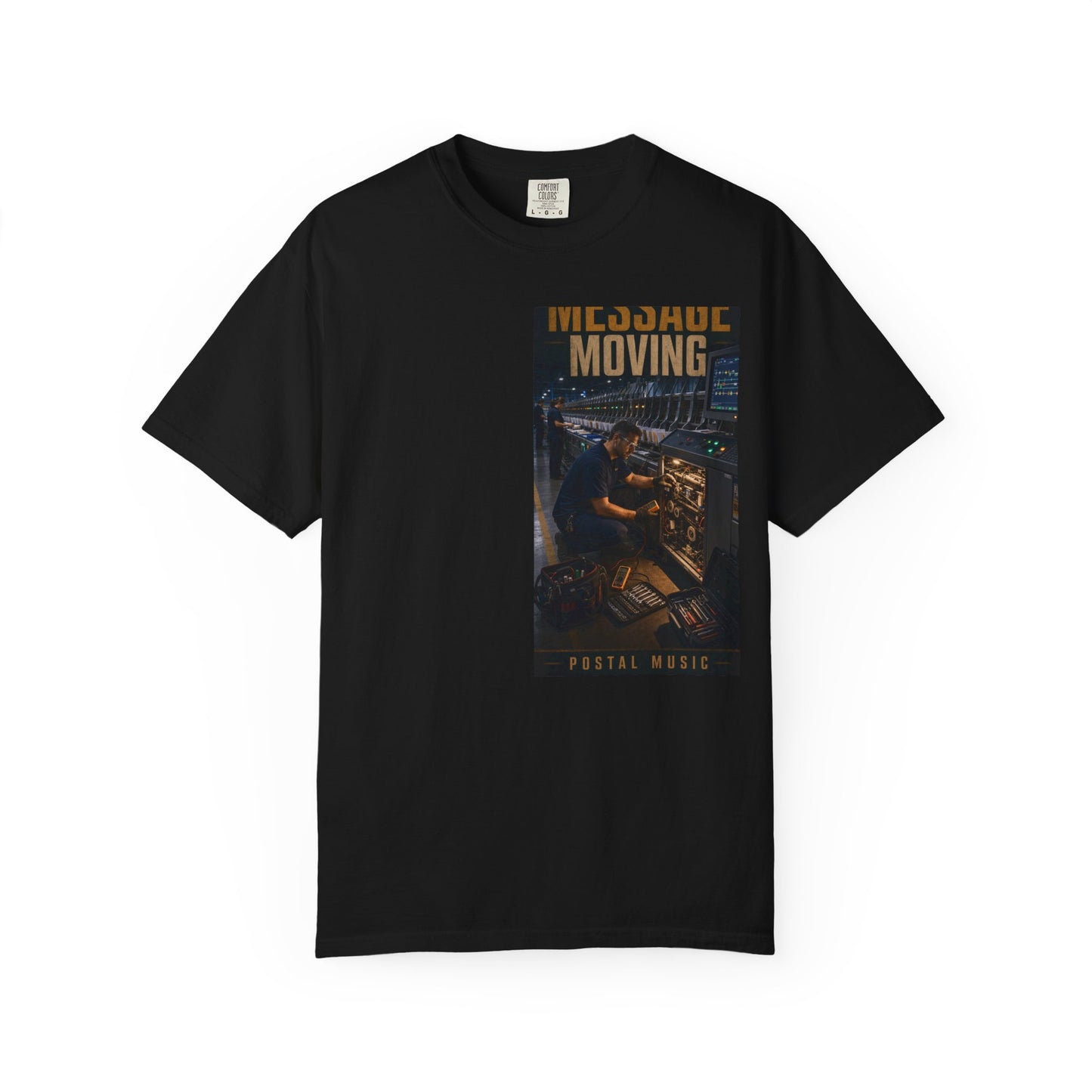 Postal Music — Keep the Message Moving — Garment-Dyed T-Shirt