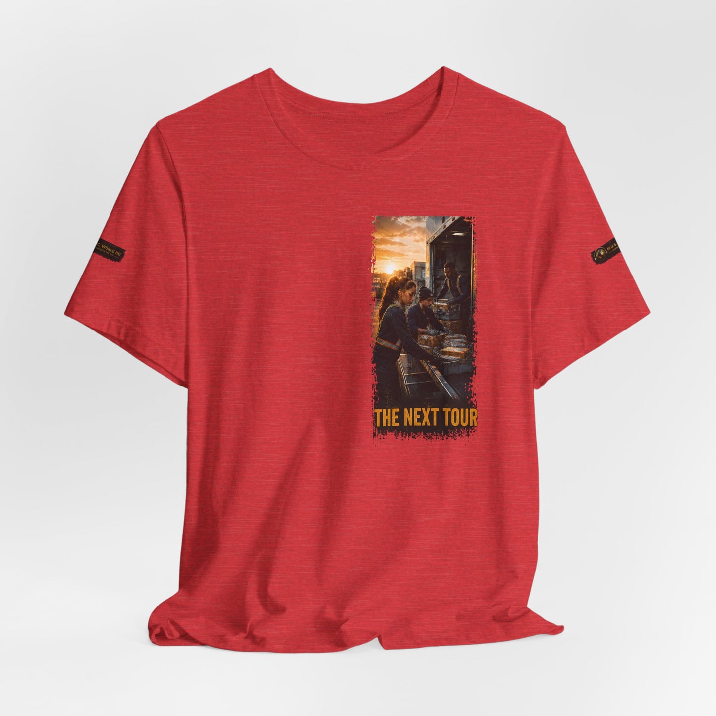 Postal Music — The Next Tour Premium Unisex T-Shirt — Color Group 6 of 11