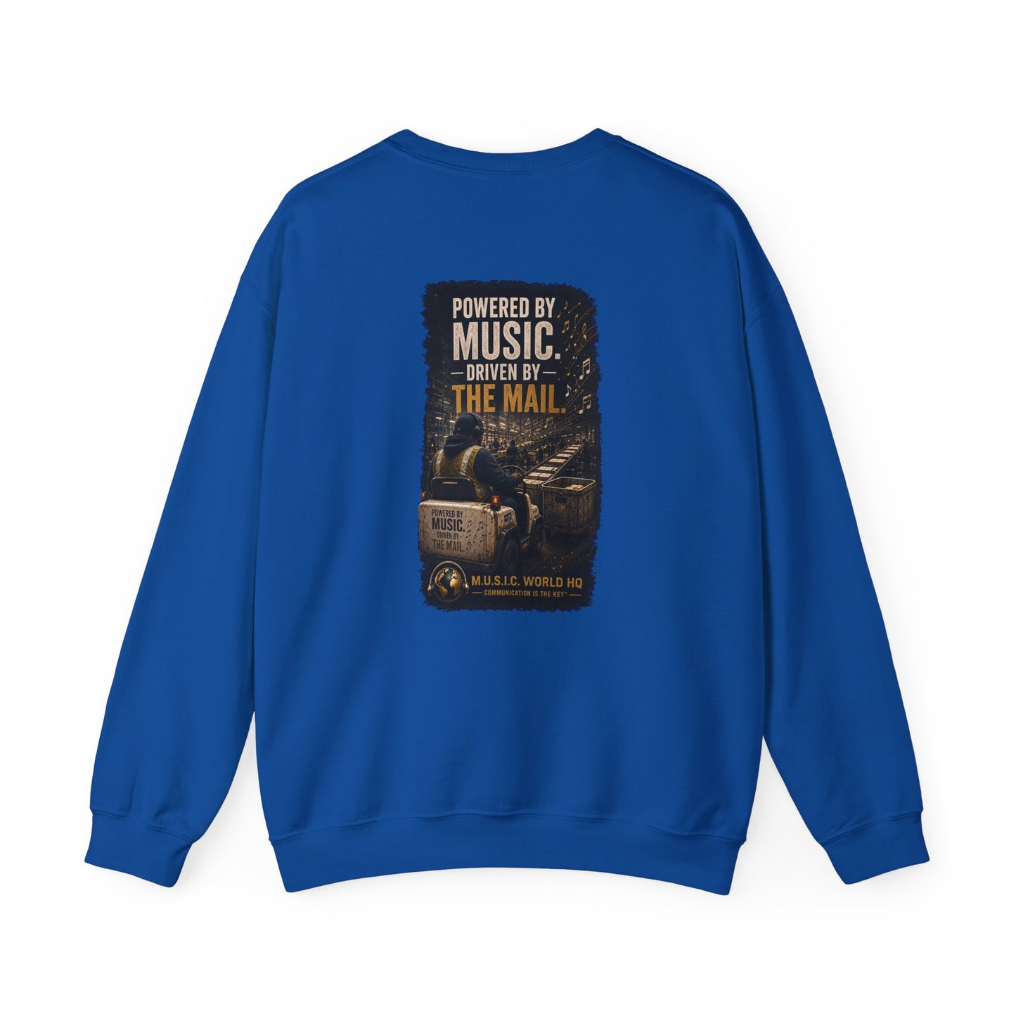 Postal Music - Powered by Music Crewneck Sweatshirt - Colorways C