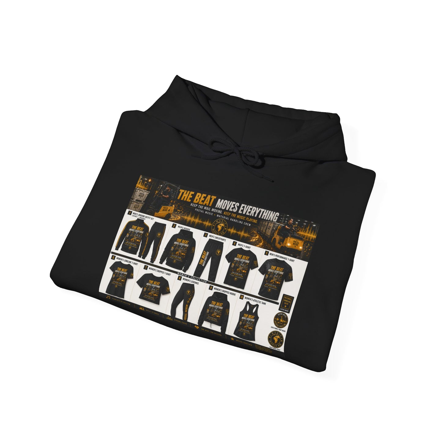 The Beat Moves Everything — Men's Hoodie | Postal Music