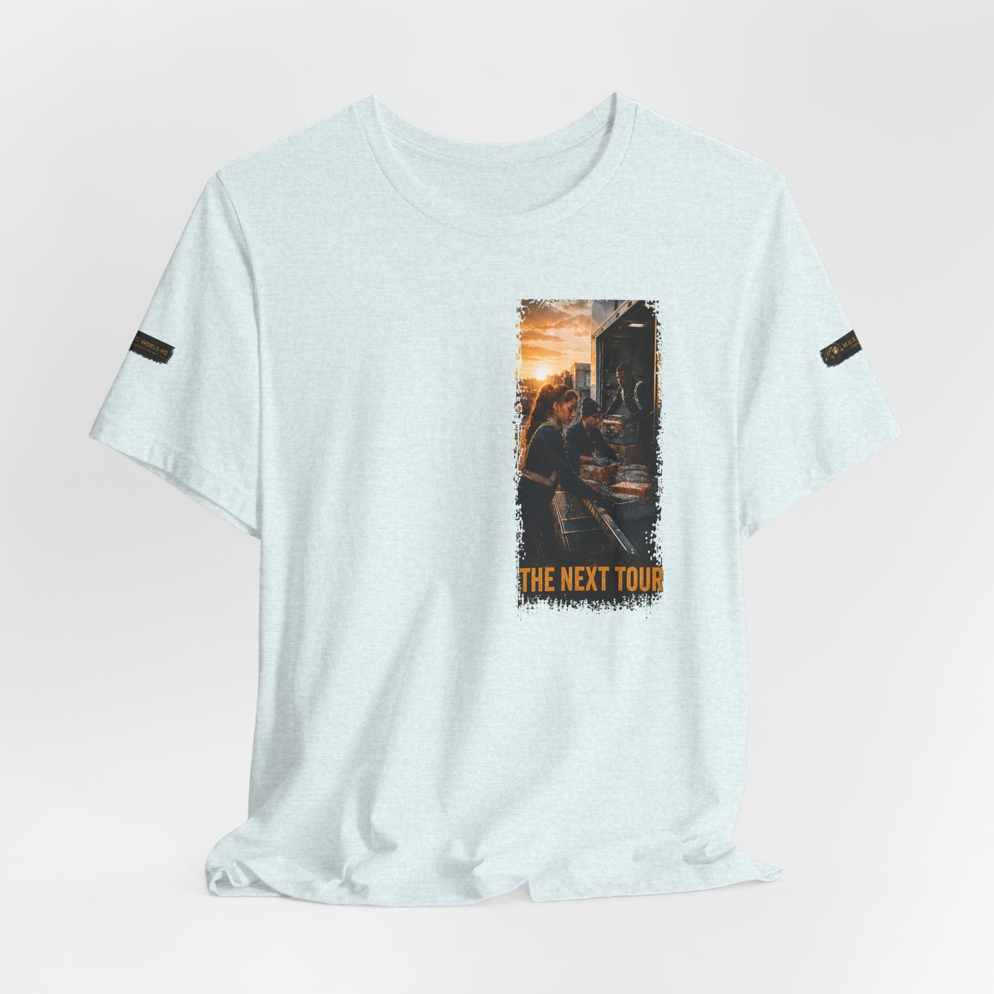 Postal Music — The Next Tour Premium Unisex T-Shirt — Color Group 4 of 11