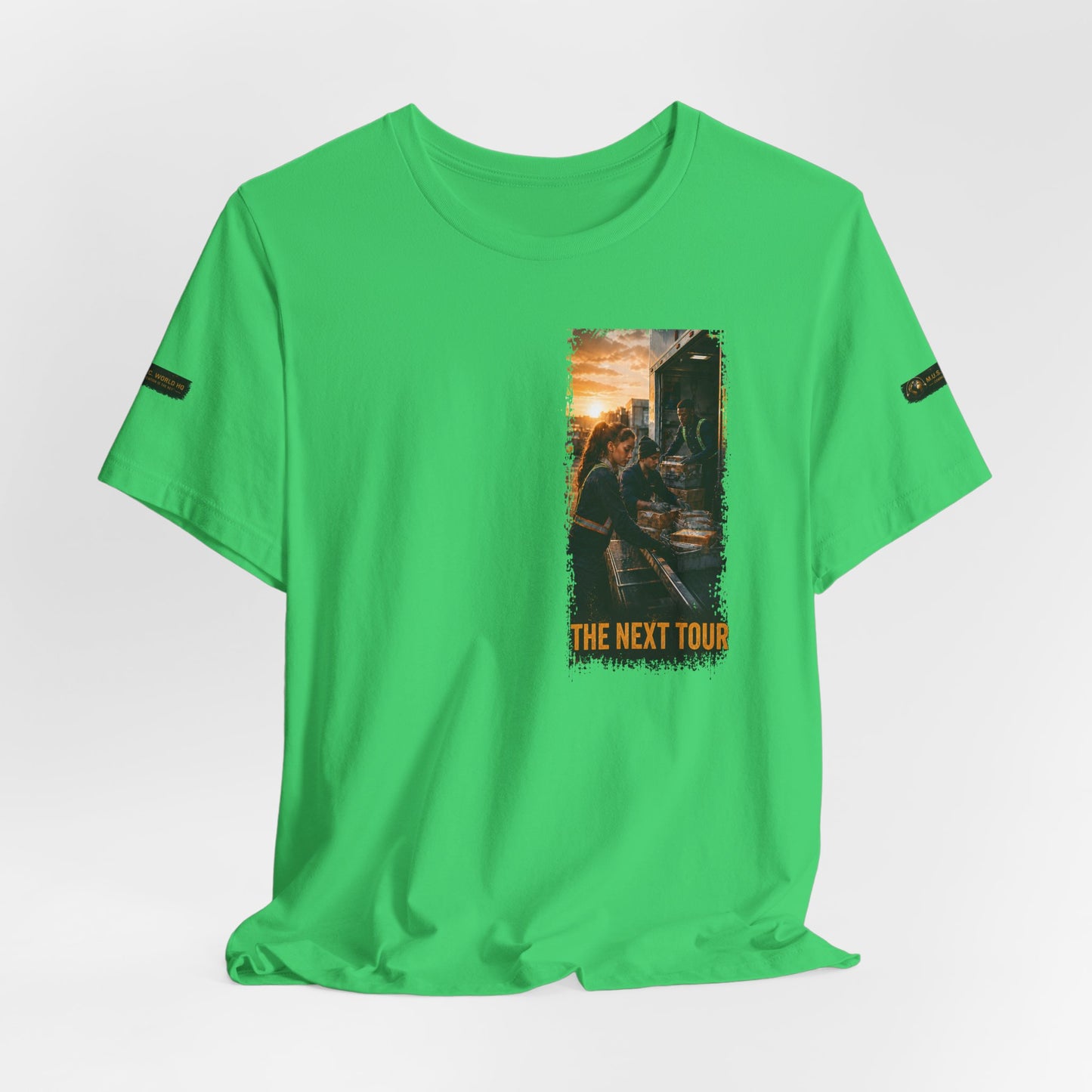 Postal Music — The Next Tour Premium Unisex T-Shirt — Color Group 10 of 11