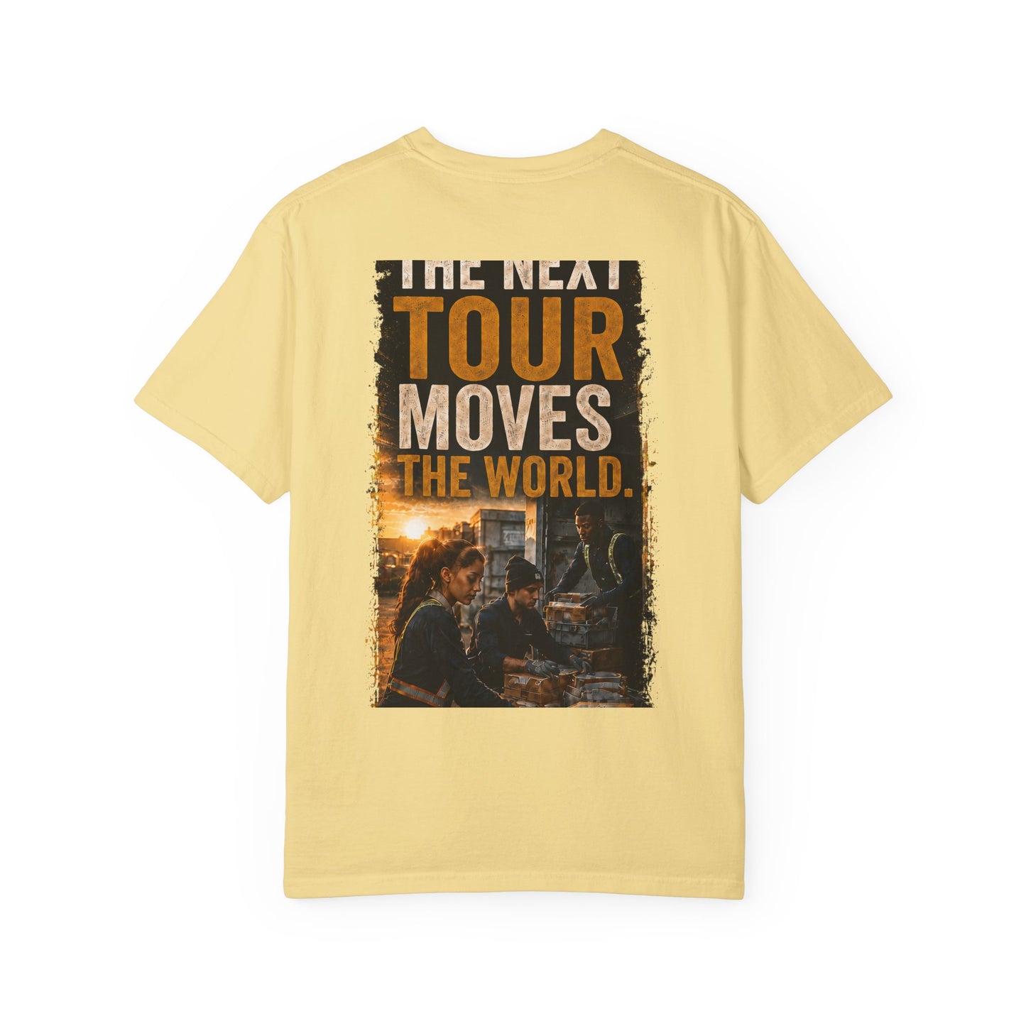 Postal Music — The Next Tour Garment-Dyed T-Shirt — Color Group 1 of 4