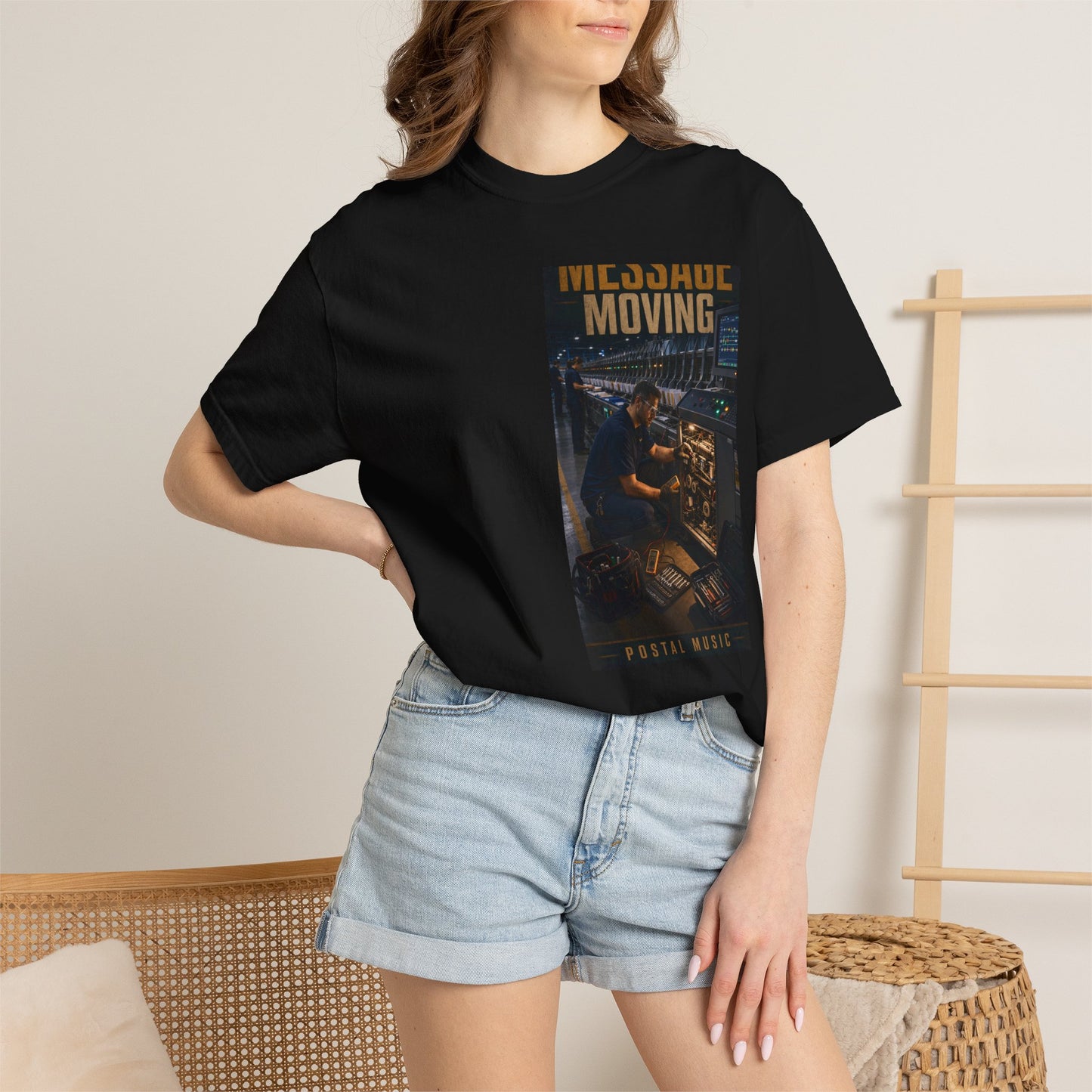 Postal Music — Keep the Message Moving — Garment-Dyed T-Shirt