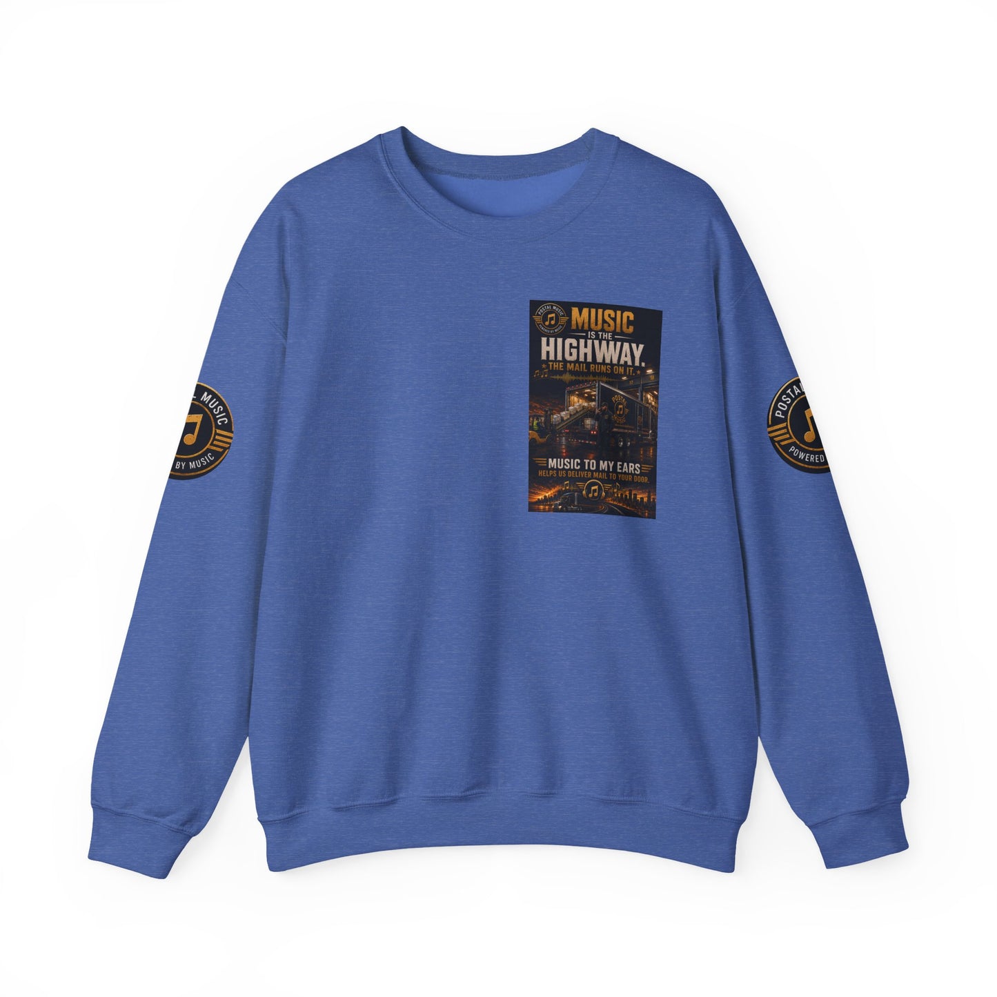 Postal Music — Music Is the Highway — Core Crewneck Sweatshirt