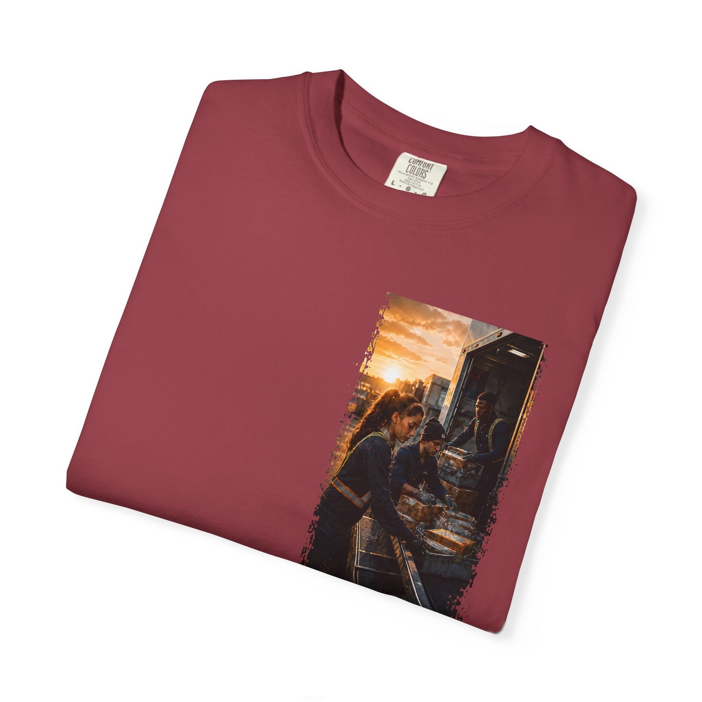 Postal Music — The Next Tour Garment-Dyed T-Shirt — Color Group 1 of 4