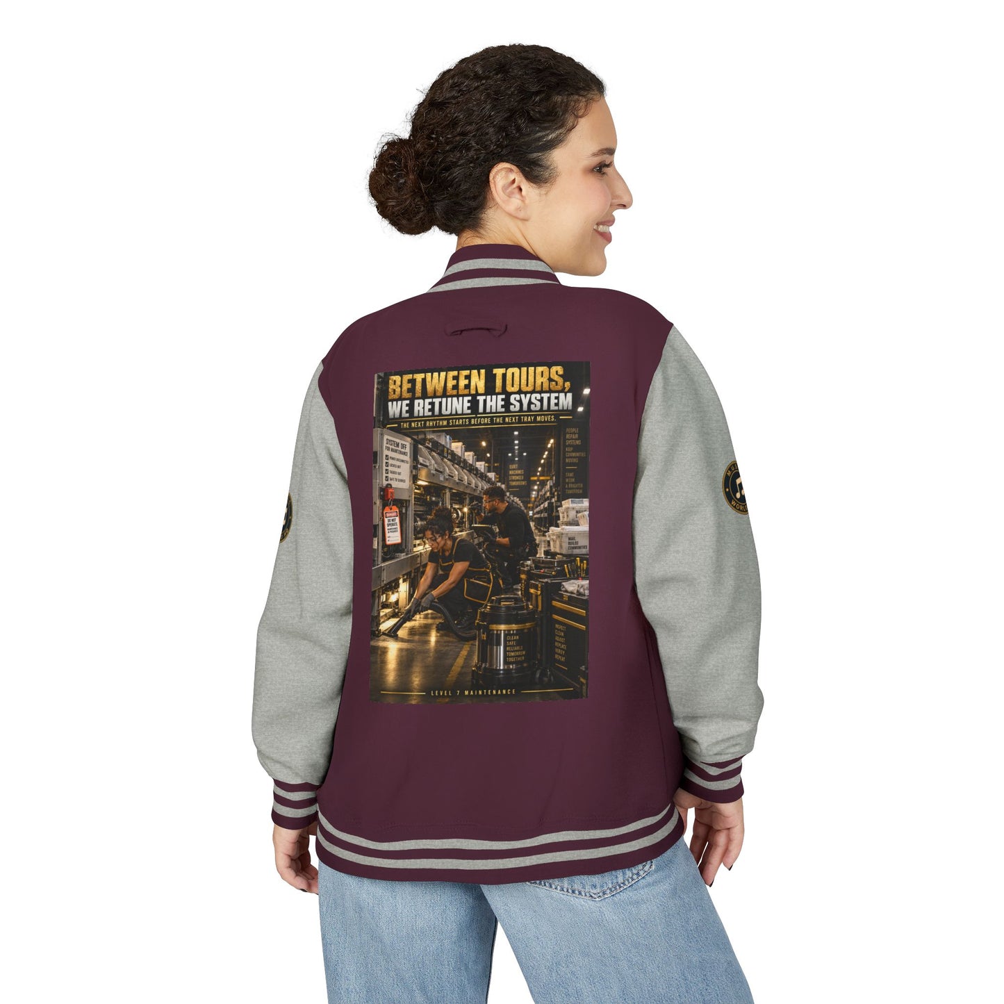 Postal Music - Between Tours, We Retune the System - Heavyweight Letterman Jacket