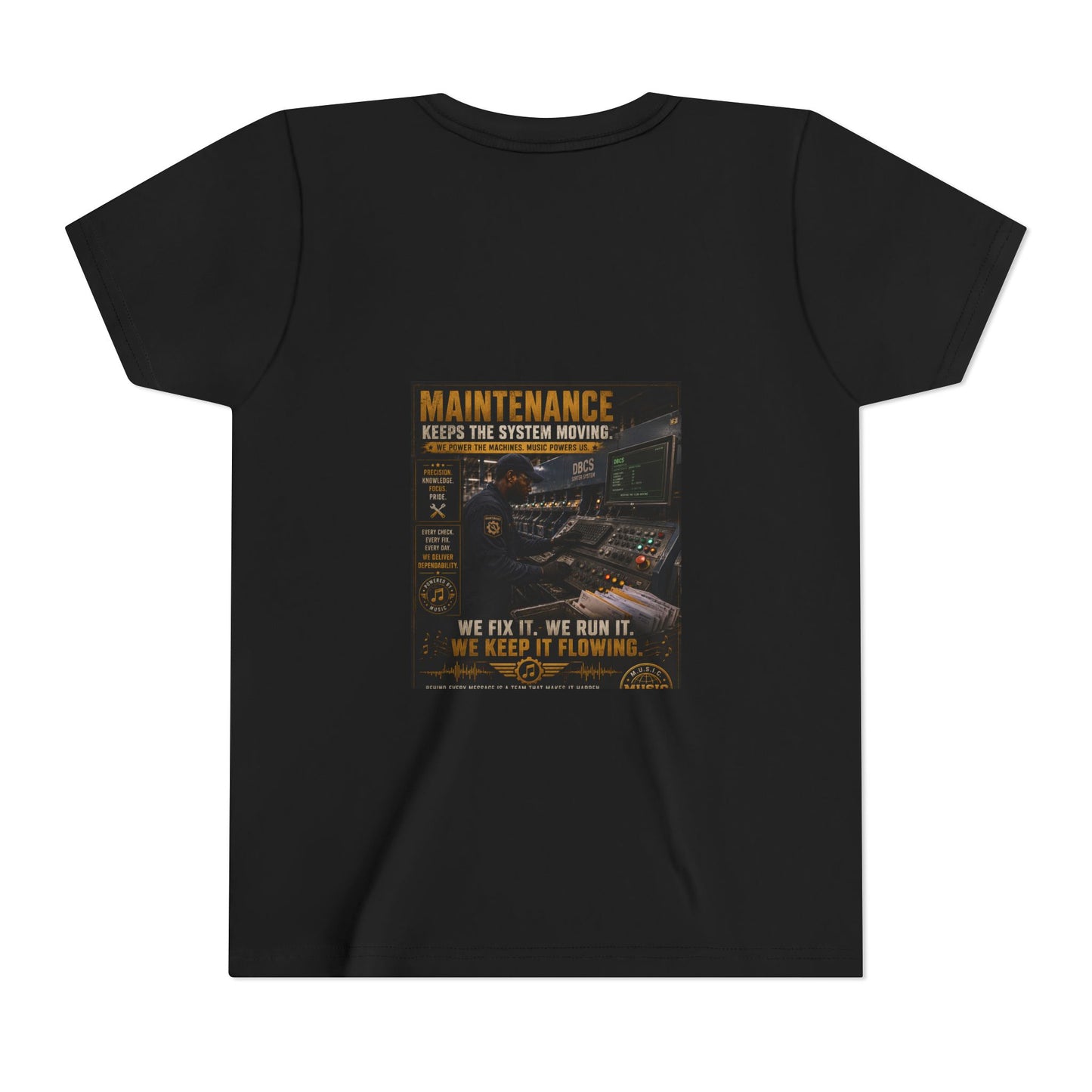 Postal Music — Maintenance Keeps the System Moving — Youth T-Shirt