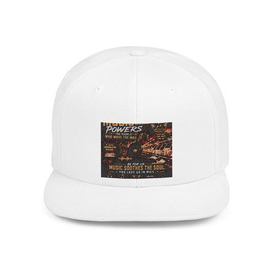Postal Music — Music Powers the People — Flat-Bill Snapback