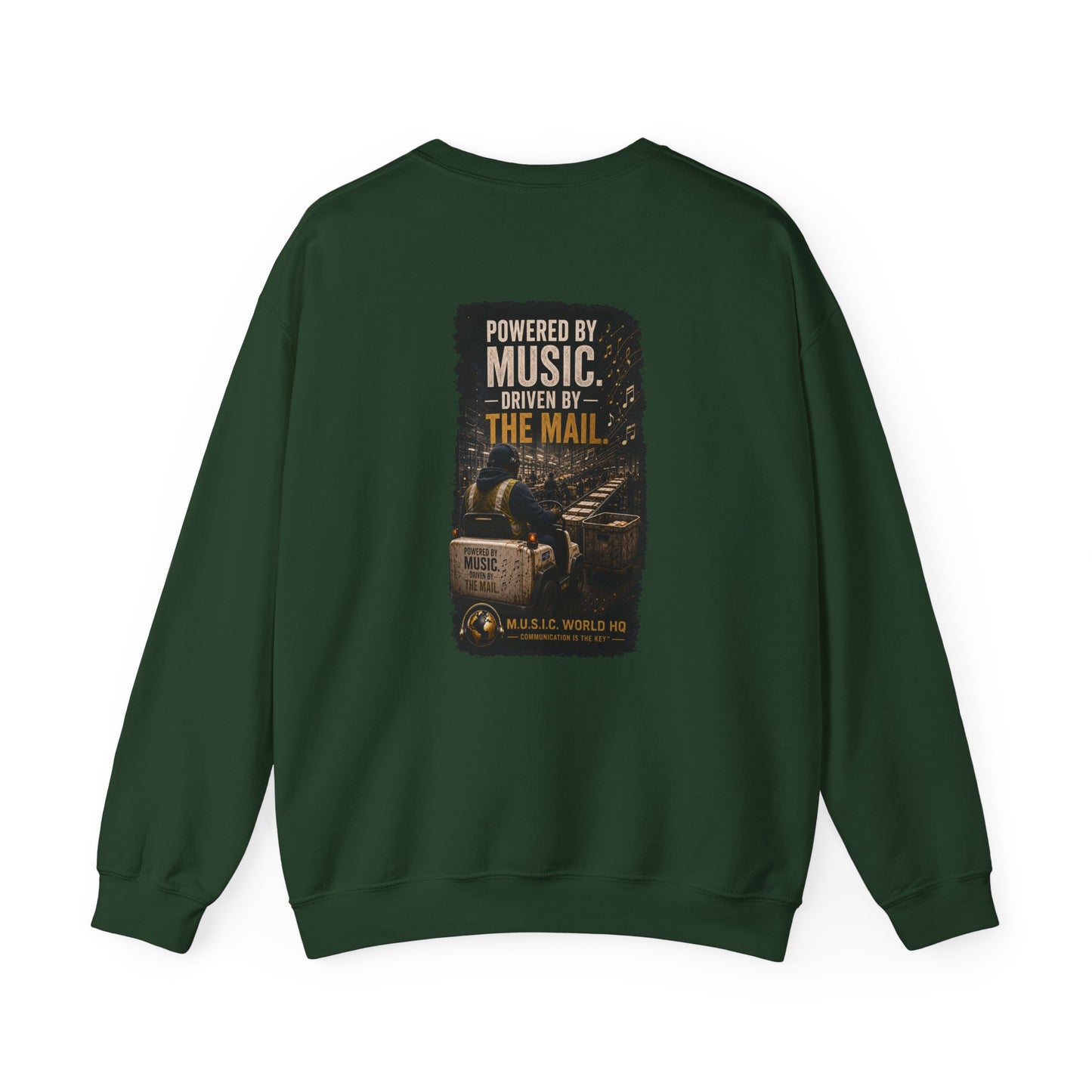 Postal Music - Powered by Music Crewneck Sweatshirt - Colorways A