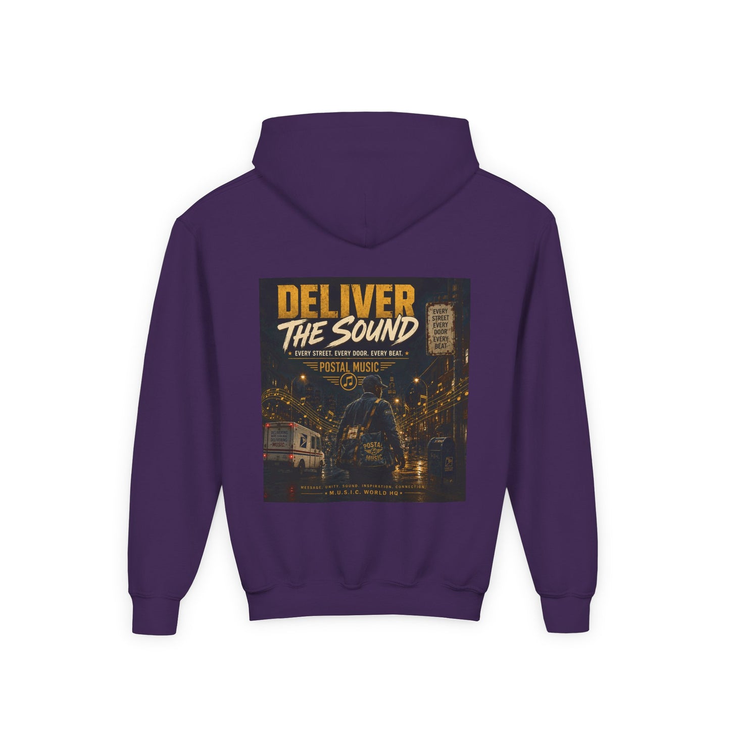 Postal Music — Deliver the Sound — Youth Hoodie