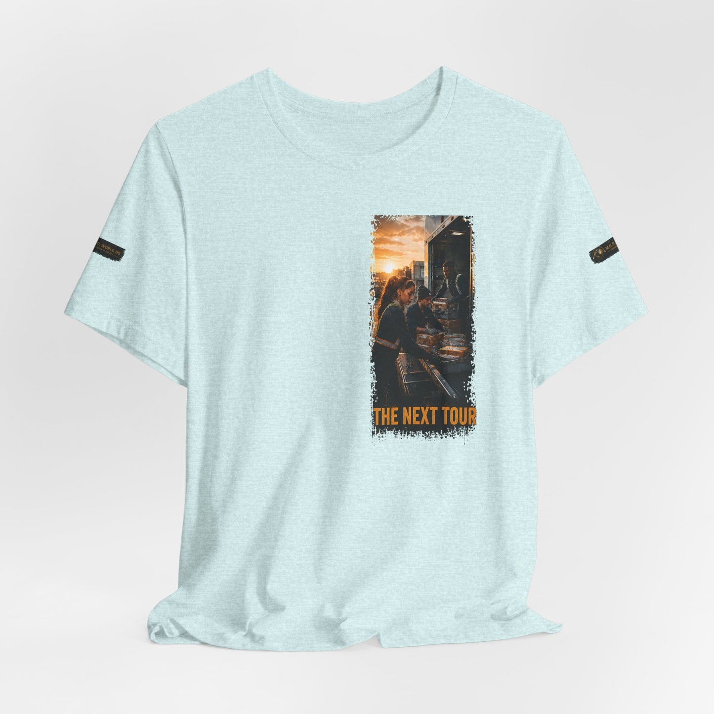 Postal Music — The Next Tour Premium Unisex T-Shirt — Color Group 6 of 11