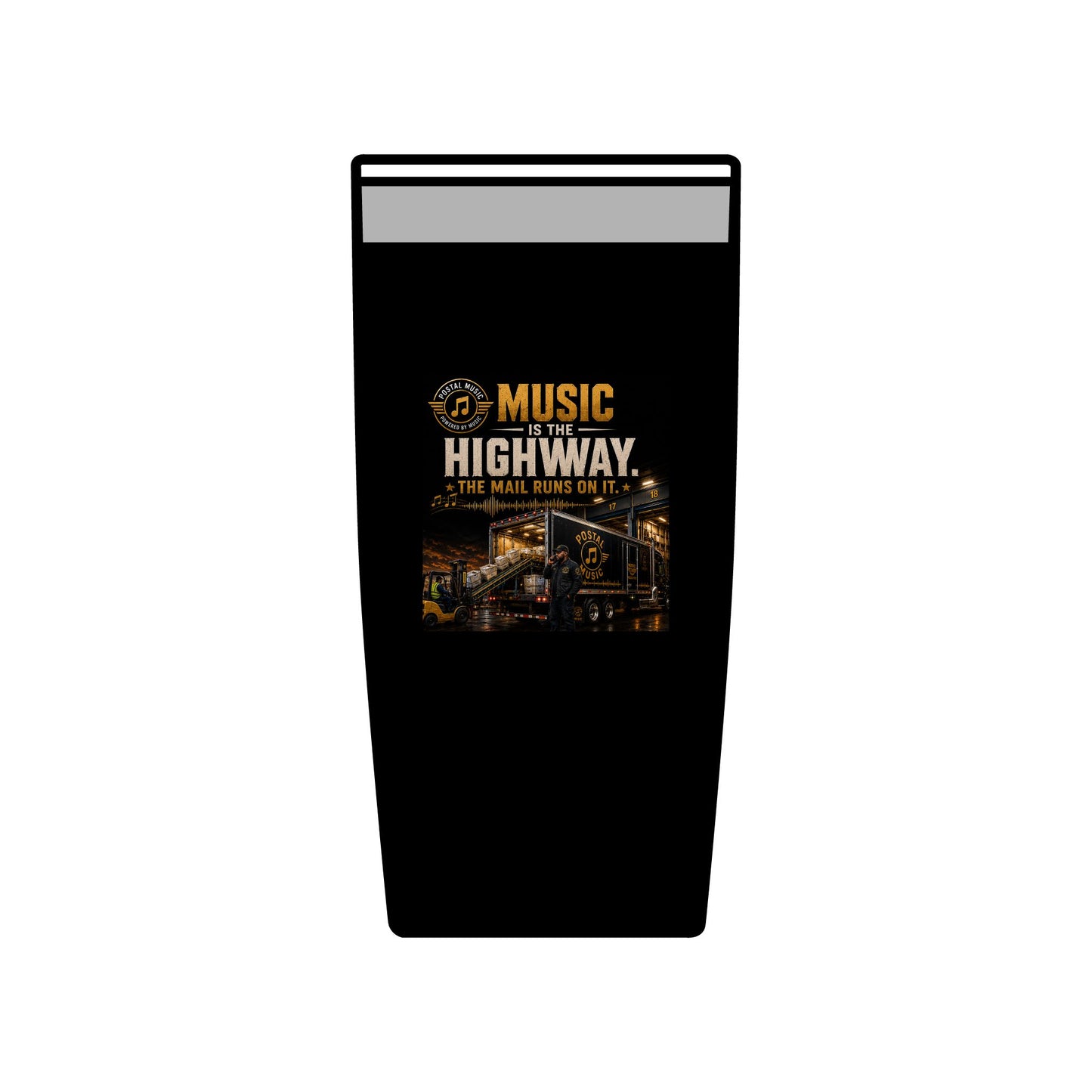 Postal Music — Music Is the Highway — Insulated Tumbler 20oz