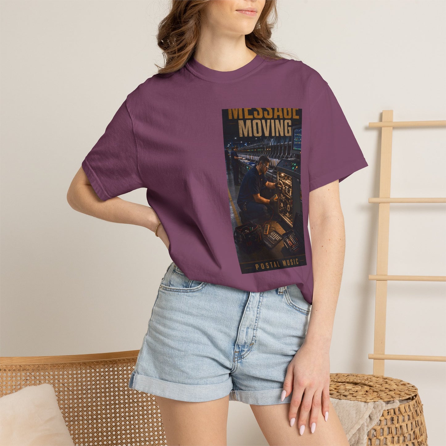 Postal Music — Keep the Message Moving — Garment-Dyed T-Shirt