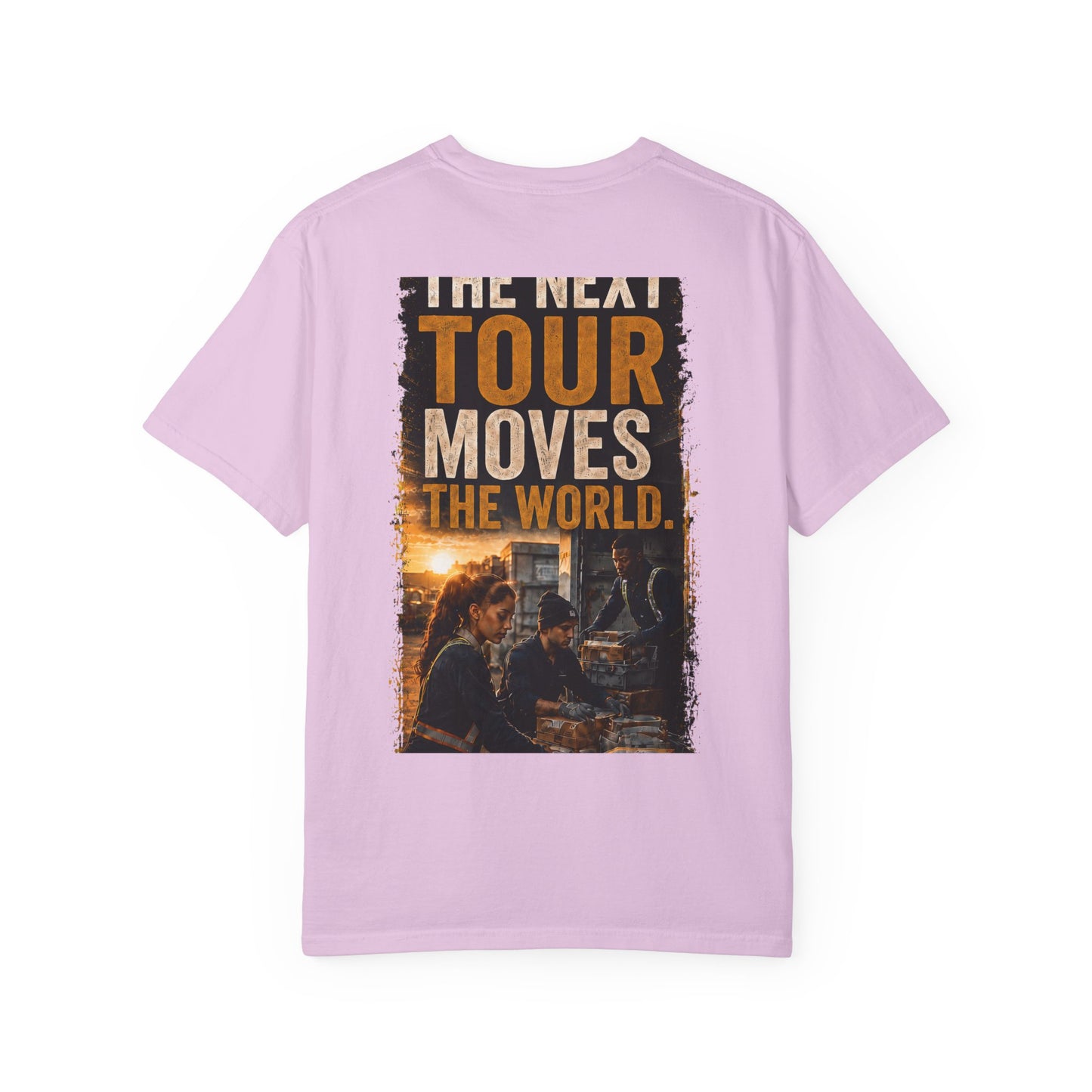 Postal Music — The Next Tour Garment-Dyed T-Shirt — Color Group 3 of 4