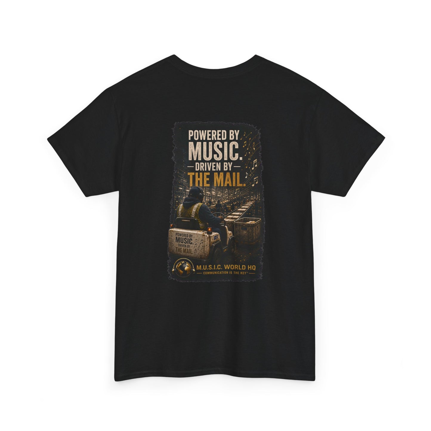 Postal Music - Powered by Music Premium T-Shirt - Colorways A
