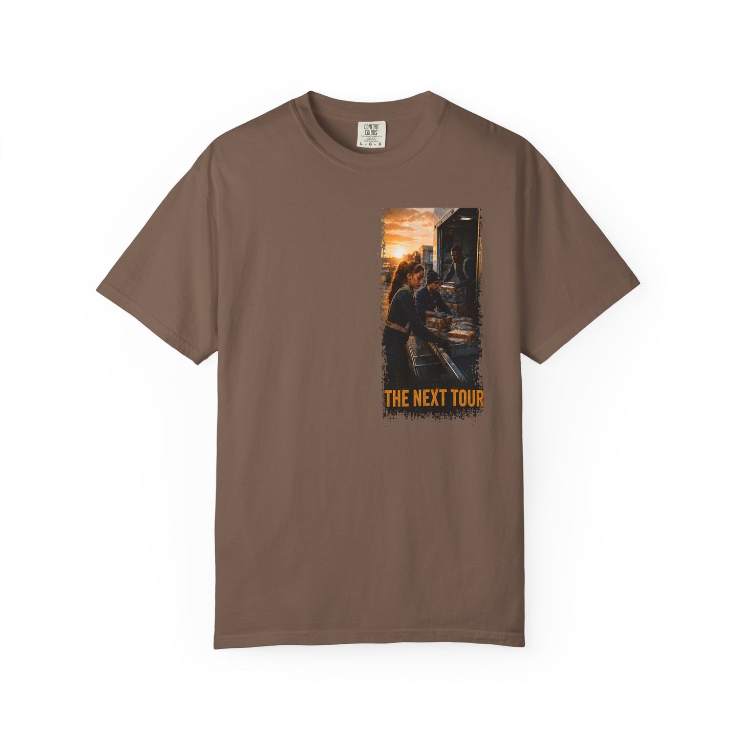 Postal Music — The Next Tour Garment-Dyed T-Shirt — Color Group 2 of 4