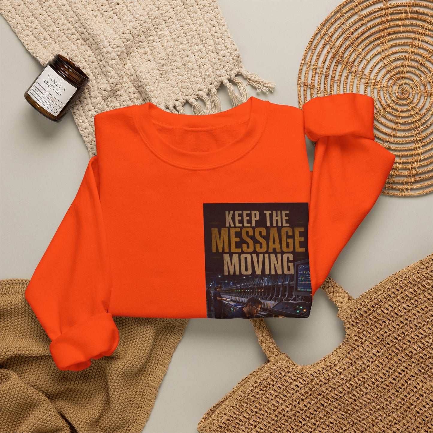 Postal Music — Keep the Message Moving — Core Crewneck Sweatshirt