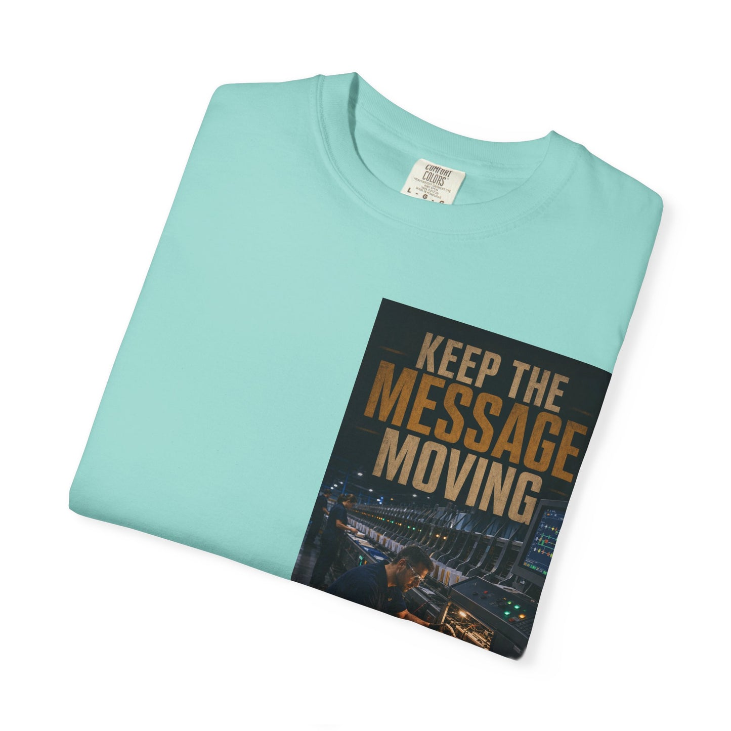 Postal Music — Keep the Message Moving — Garment-Dyed T-Shirt