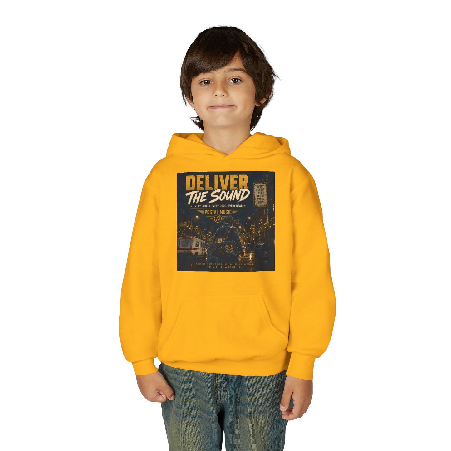Postal Music — Deliver the Sound — Youth Hoodie